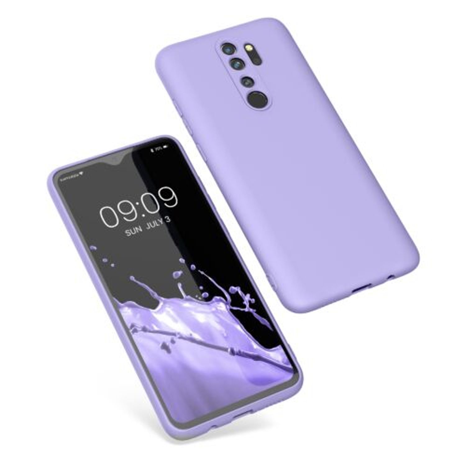 Husa pentru Xiaomi Redmi Note 8 Pro, Silicon, Mov, 56563.108, Kwmobile fotografia produsului View 2 L