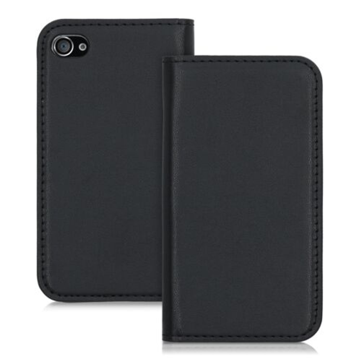 Husa pentru Apple iPhone 4/iPhone 4s, Piele ecologica, Negru, 16005.47 fotografia produsului View 6 L