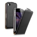 Husa pentru Apple iPhone 4/iPhone 4s, Piele ecologica, Negru, 10025 fotografia produsului