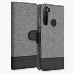 Husa pentru Xiaomi Redmi Note 8T, Textil, Gri, 56896.22, Kwmobile fotografia produsului View 4 S