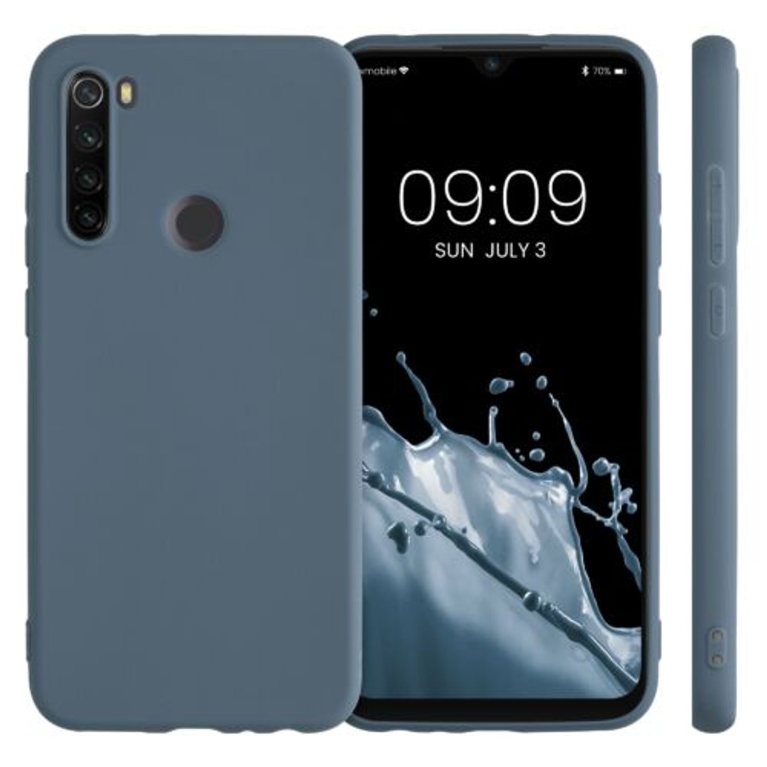 Husa pentru Xiaomi Redmi Note 8T, Silicon, Verde, 50956.202, Kwmobile fotografia produsului View 2 L