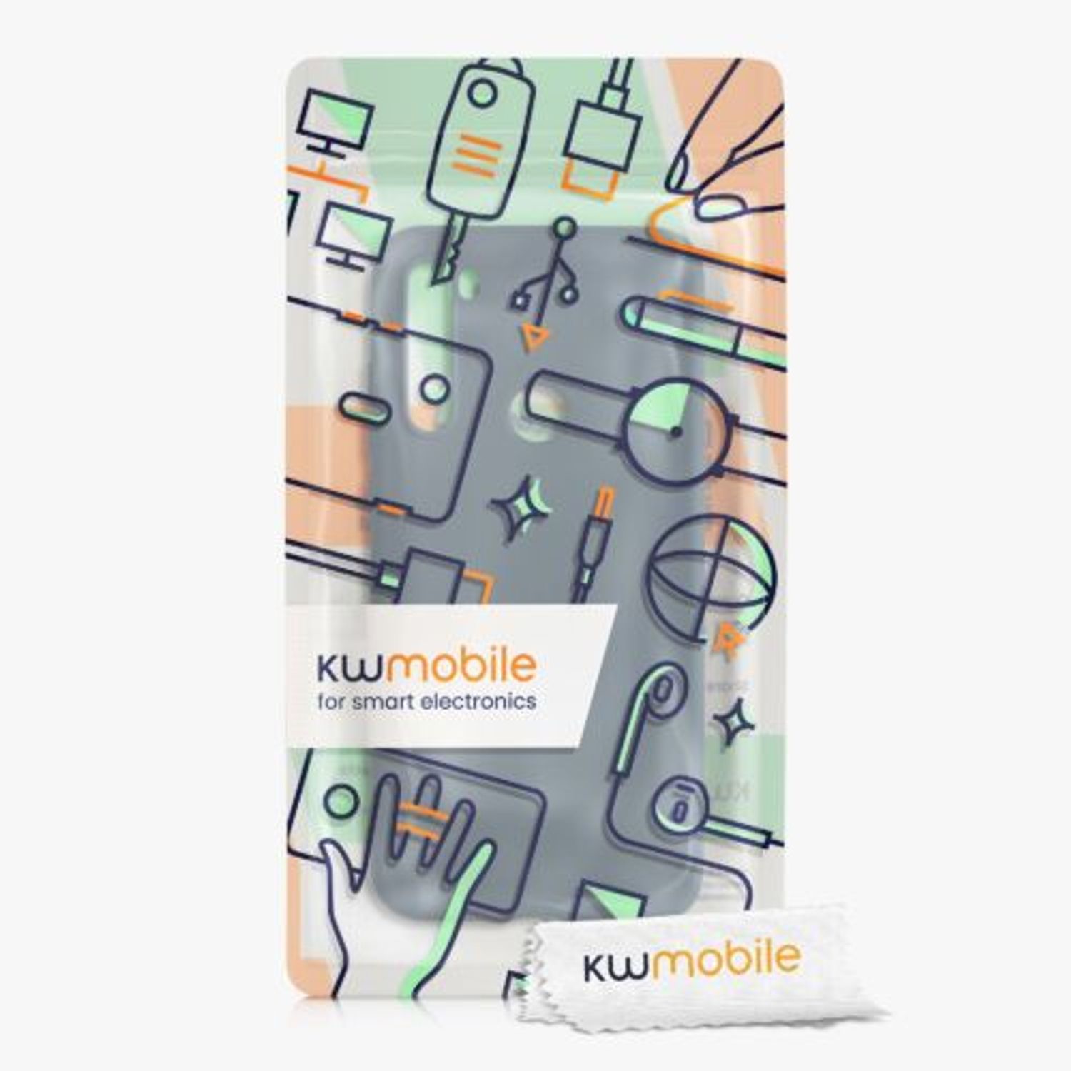Husa pentru Xiaomi Redmi Note 8T, Silicon, Verde, 50956.202, Kwmobile fotografia produsului View 6 L