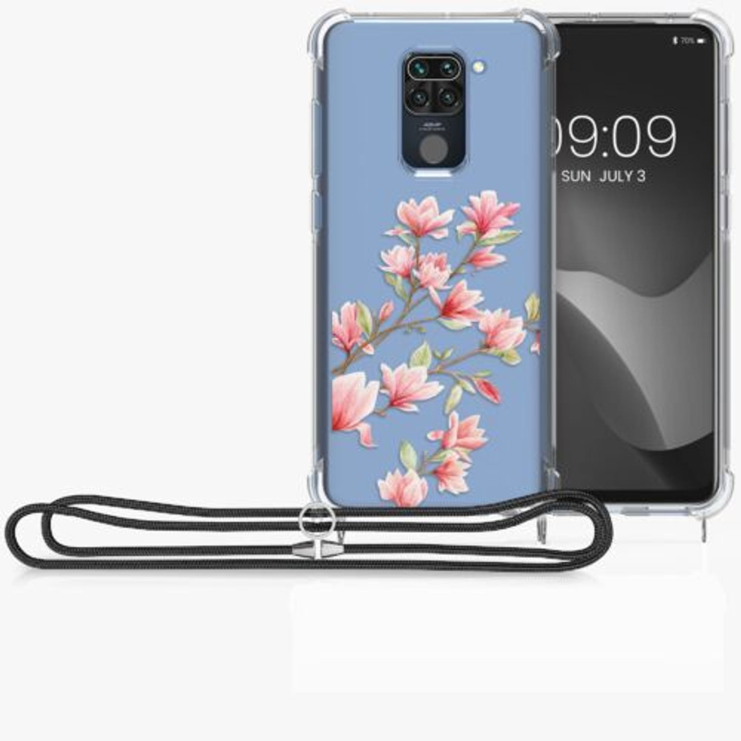 Husa pentru Xiaomi Redmi Note 9, Silicon, Multicolor, 53146.03, Kwmobile fotografia produsului View 8 L