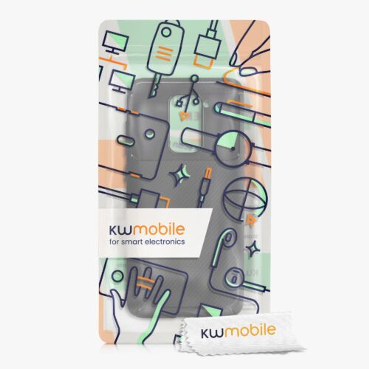 Husa pentru Xiaomi Redmi Note 9, Silicon, Negru, 52440.03, Kwmobile fotografia produsului View 7 L