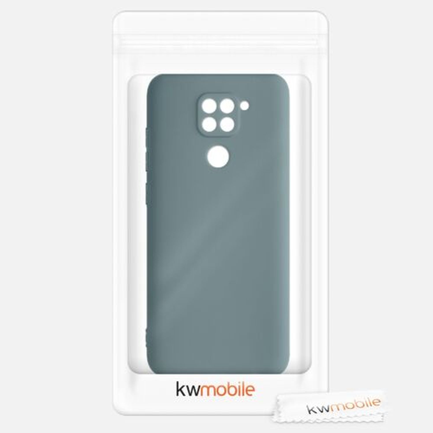 Husa pentru Xiaomi Redmi Note 9, Silicon, Verde, 52437.207, Kwmobile fotografia produsului View 6 L