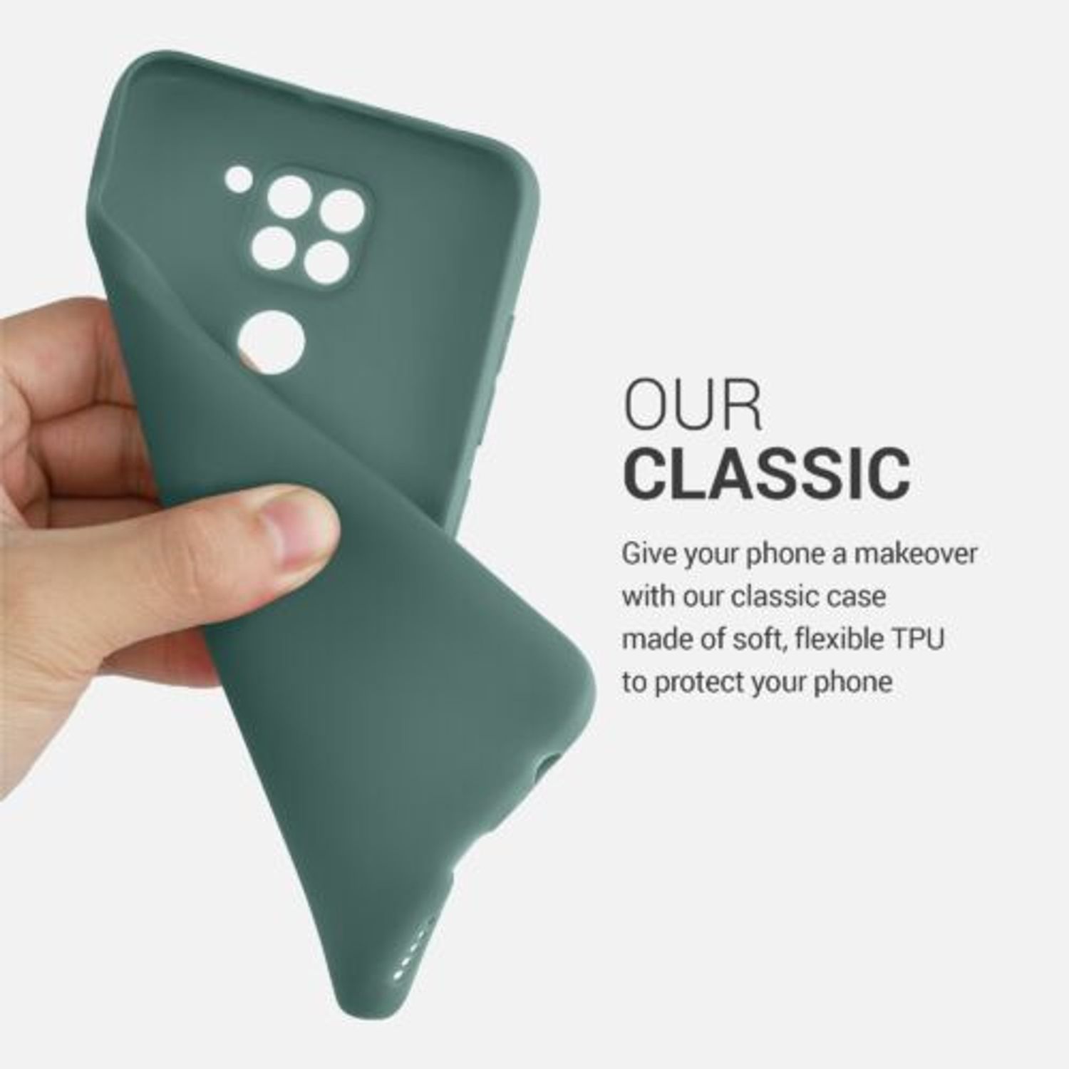 Husa pentru Xiaomi Redmi Note 9, Silicon, Verde, 52437.171, Kwmobile fotografia produsului View 4 L