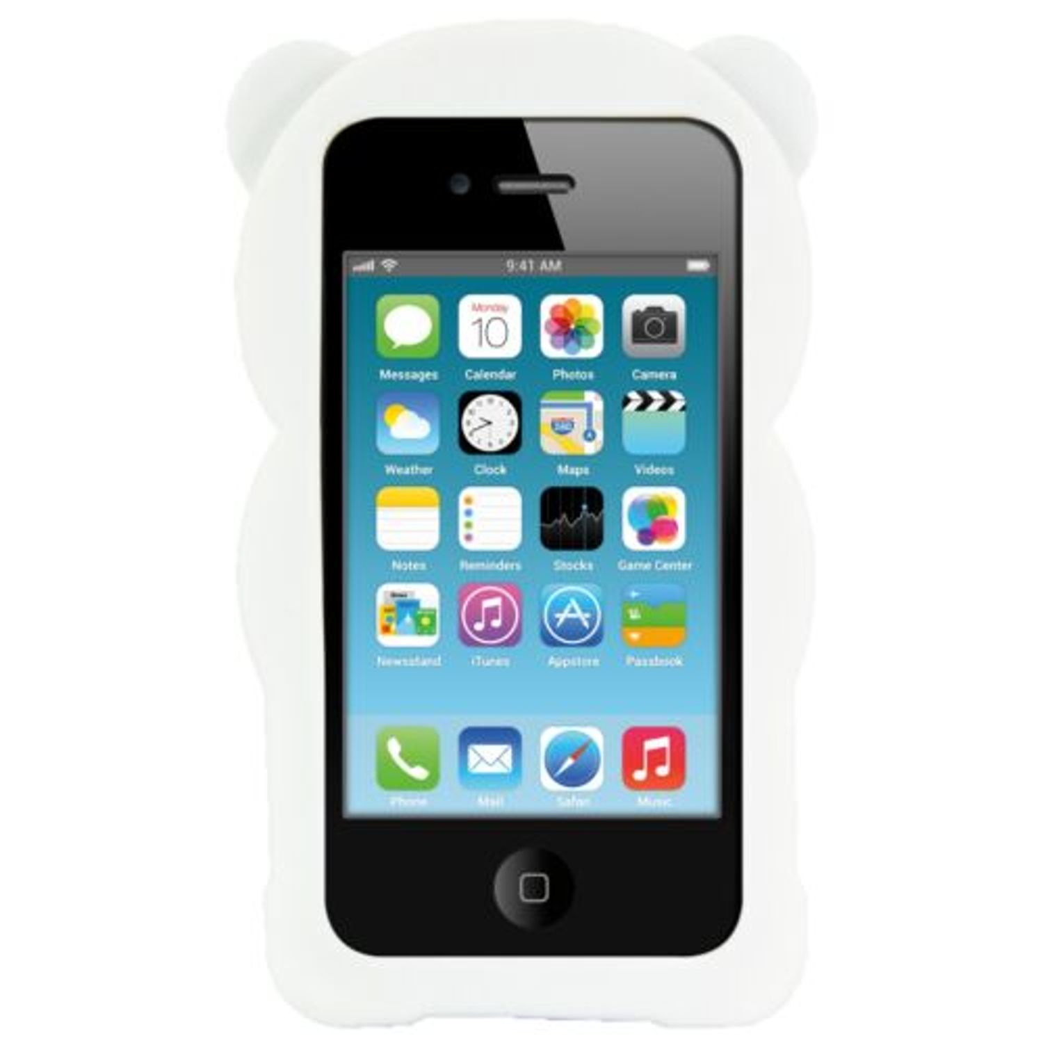 Husa pentru Apple iPhone 4/iPhone 4s, Silicon, Alb, 16131.01 fotografia produsului View 3 L