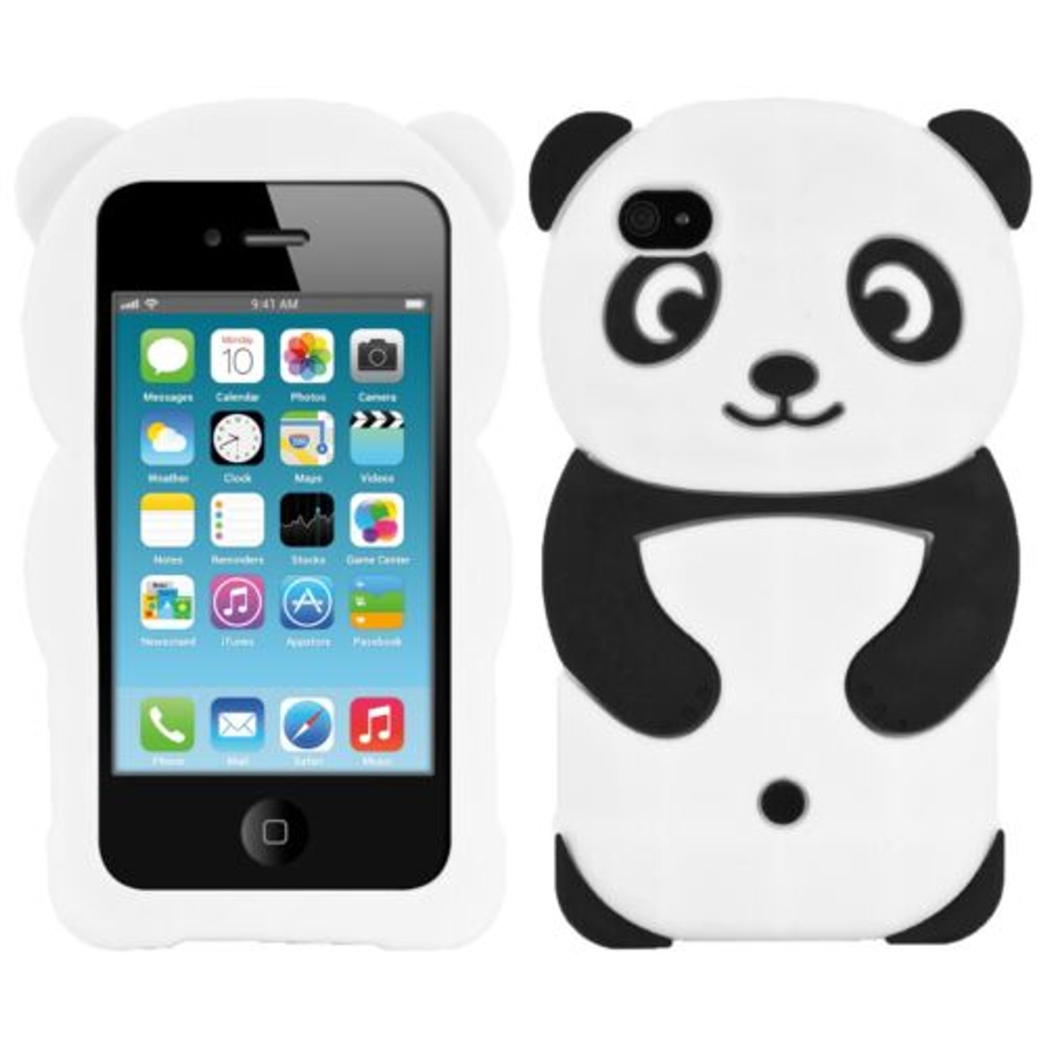 Husa pentru Apple iPhone 4/iPhone 4s, Silicon, Alb, 16131.01 fotografia produsului