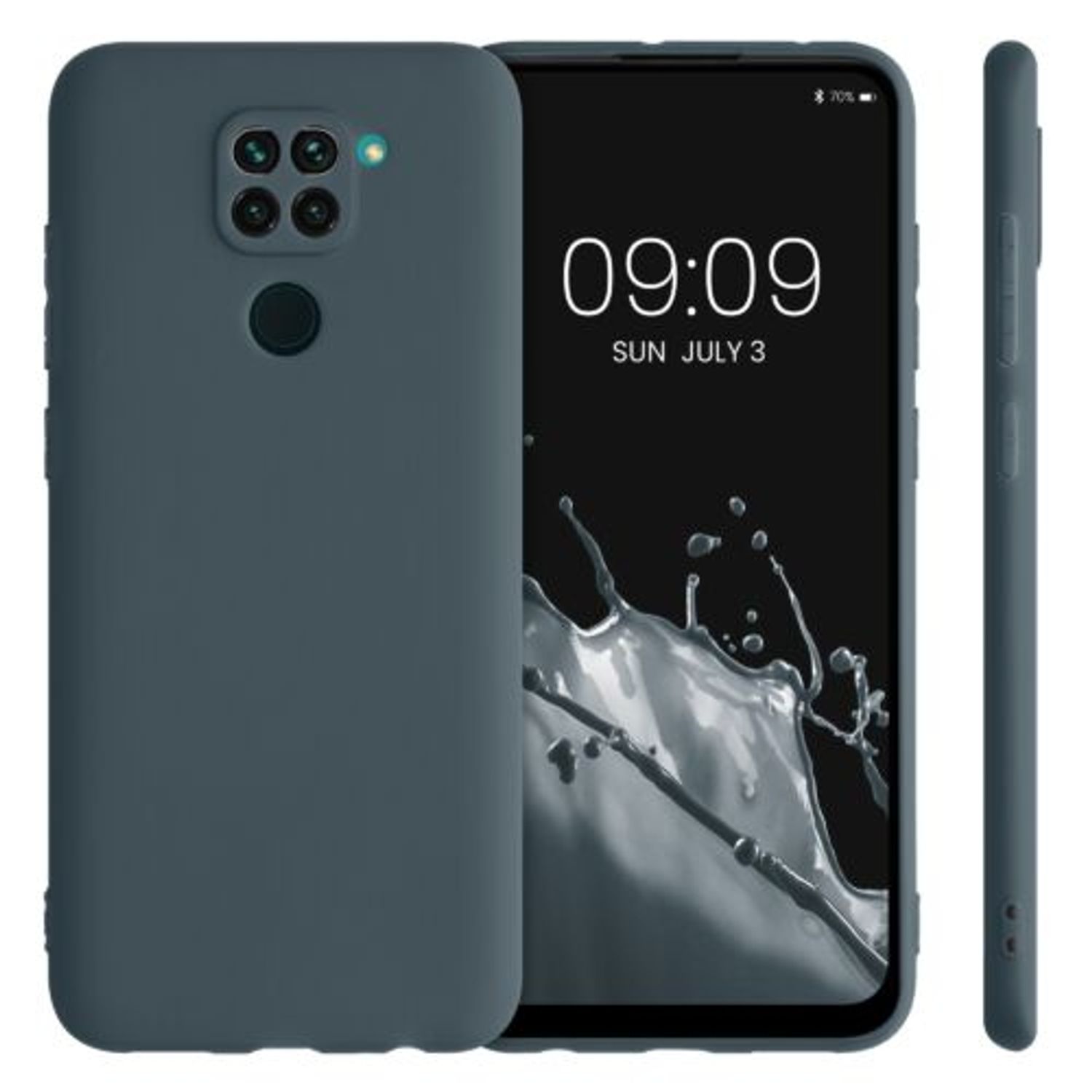 Husa pentru Xiaomi Redmi Note 9, Silicon, Verde, 52437.202, Kwmobile fotografia produsului View 2 L