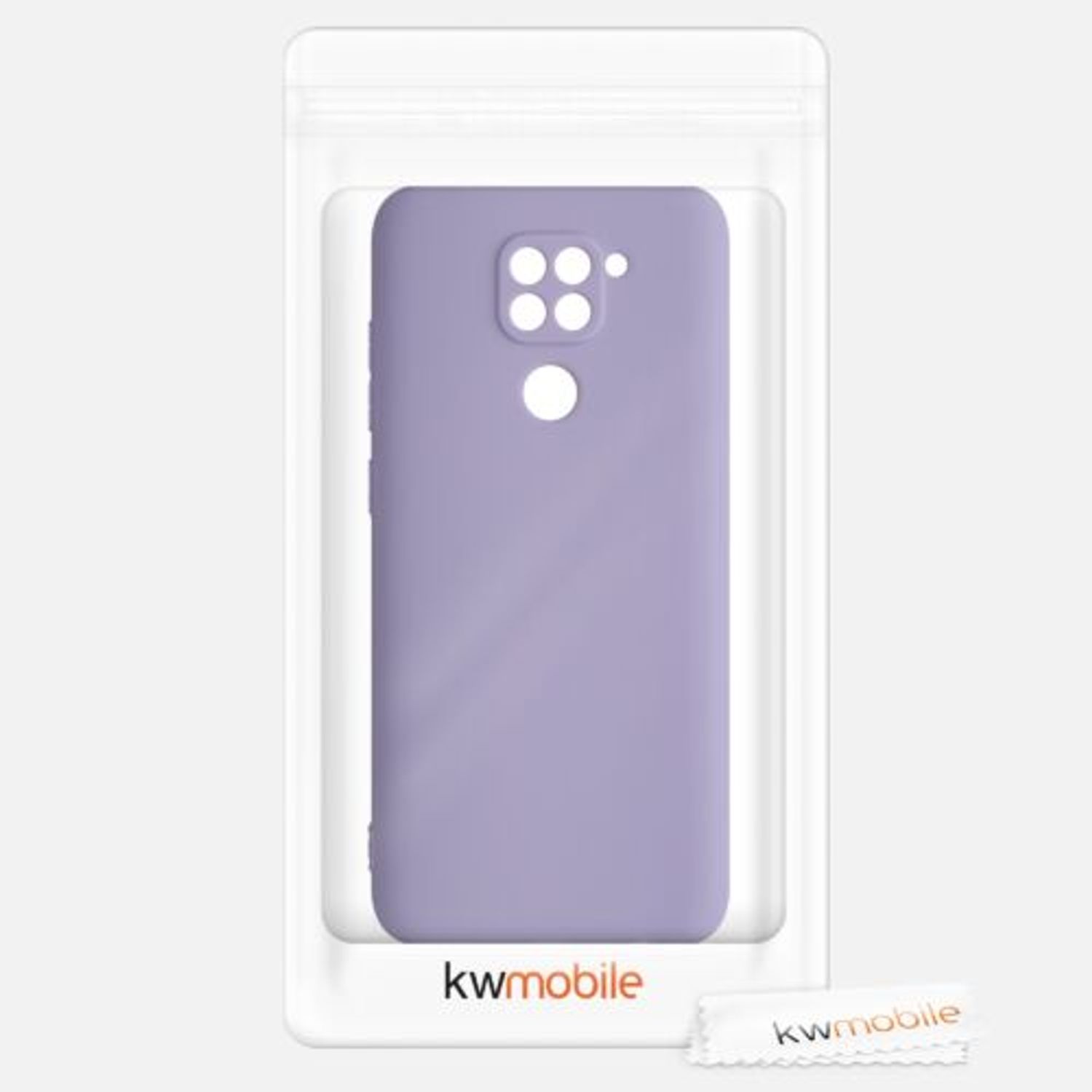 Husa pentru Xiaomi Redmi Note 9, Silicon, Mov, 52437.222, Kwmobile fotografia produsului View 6 L
