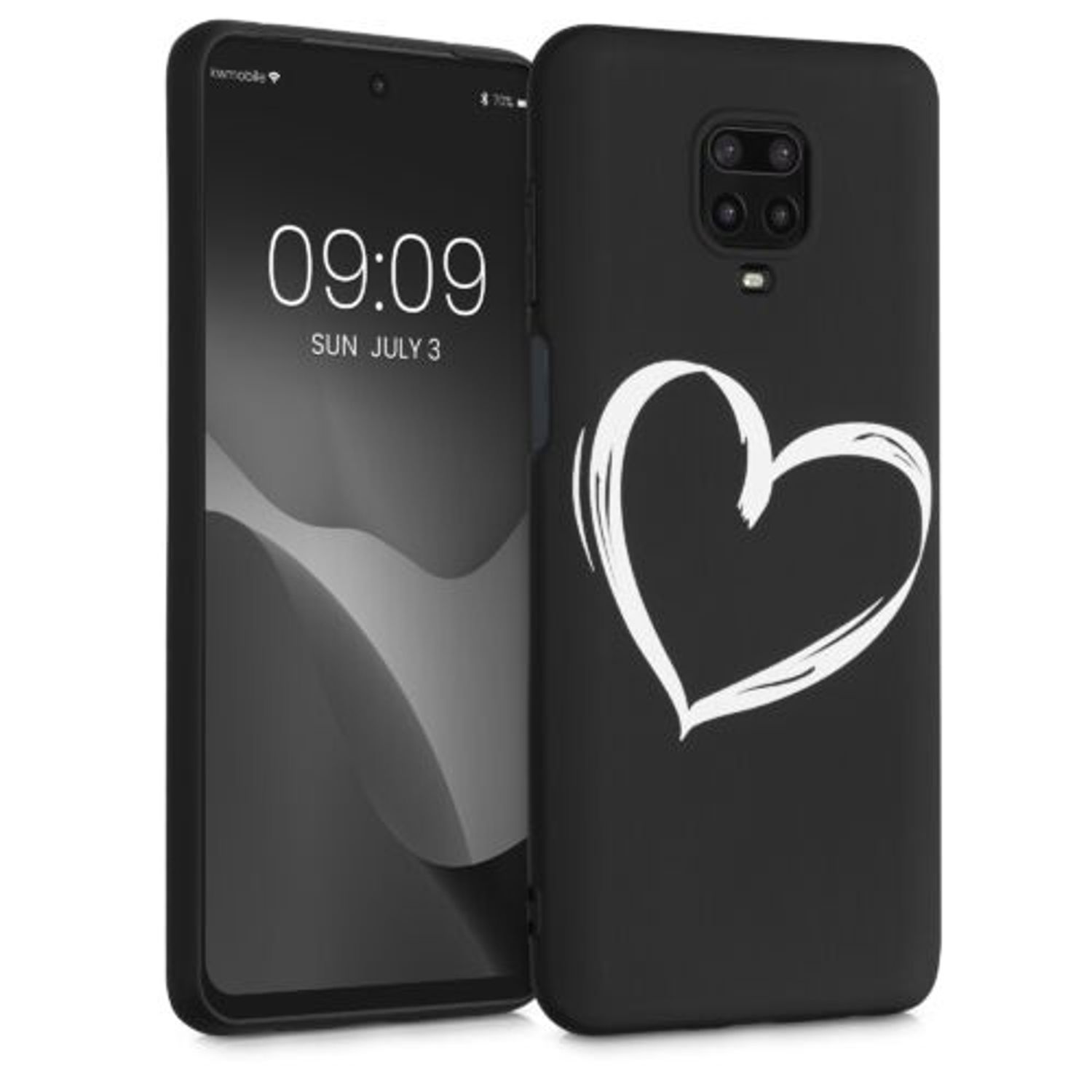 Husa pentru Xiaomi Redmi Note 9S/Redmi Note 9 Pro/Redmi Note 9 Pro Max, Silicon, Negru, 52150.05, Kwmobile fotografia produsului