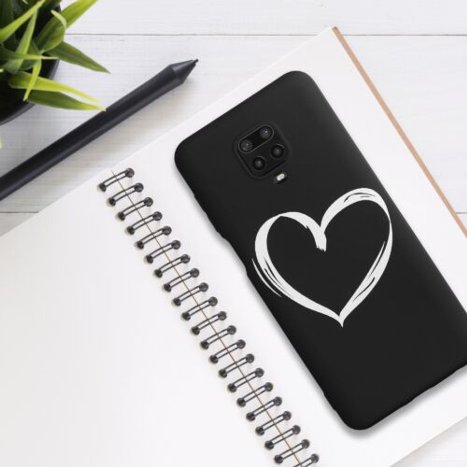 Husa pentru Xiaomi Redmi Note 9S/Redmi Note 9 Pro/Redmi Note 9 Pro Max, Silicon, Negru, 52150.05, Kwmobile fotografia produsului View 2 L