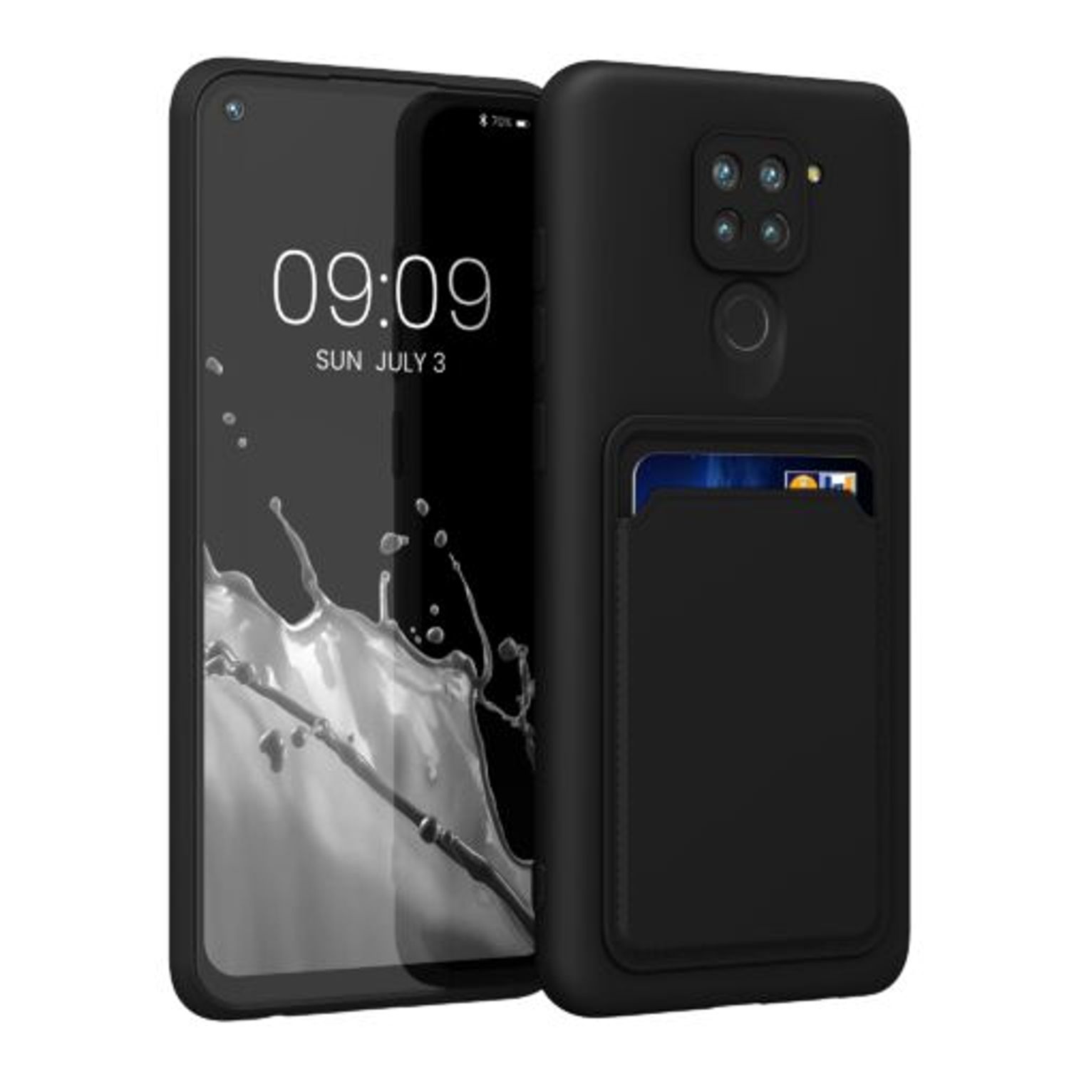 Husa pentru Xiaomi Redmi Note 9, Silicon, Negru, 56958.47, Kwmobile fotografia produsului