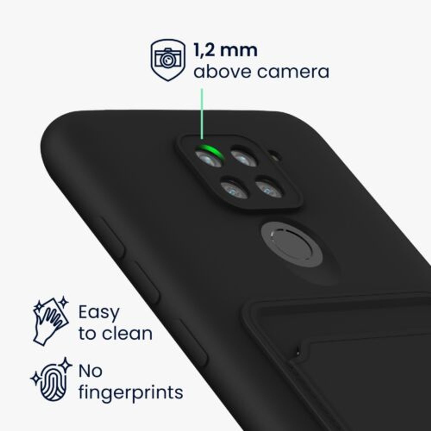 Husa pentru Xiaomi Redmi Note 9, Silicon, Negru, 56958.47, Kwmobile fotografia produsului View 4 L