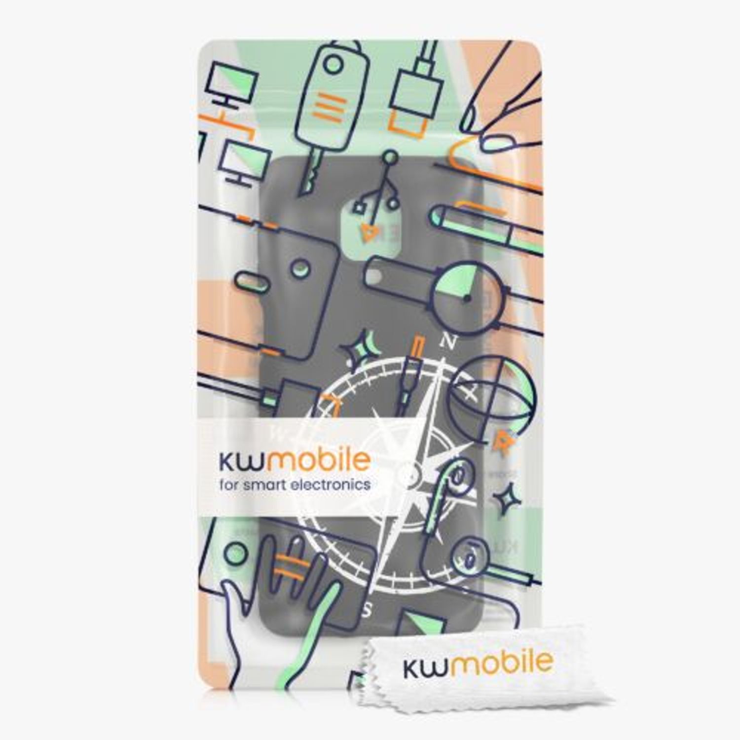 Husa pentru Xiaomi Redmi Note 9S/Redmi Note 9 Pro/Redmi Note 9 Pro Max, Silicon, Negru, 52150.04, Kwmobile fotografia produsului View 7 L