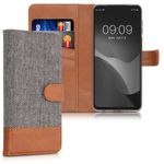 Husa pentru Xiaomi Redmi Note 9S/Redmi Note 9 Pro/Redmi Note 9 Pro Max, Textil, Gri, 52506.25, Kwmobile fotografia produsului