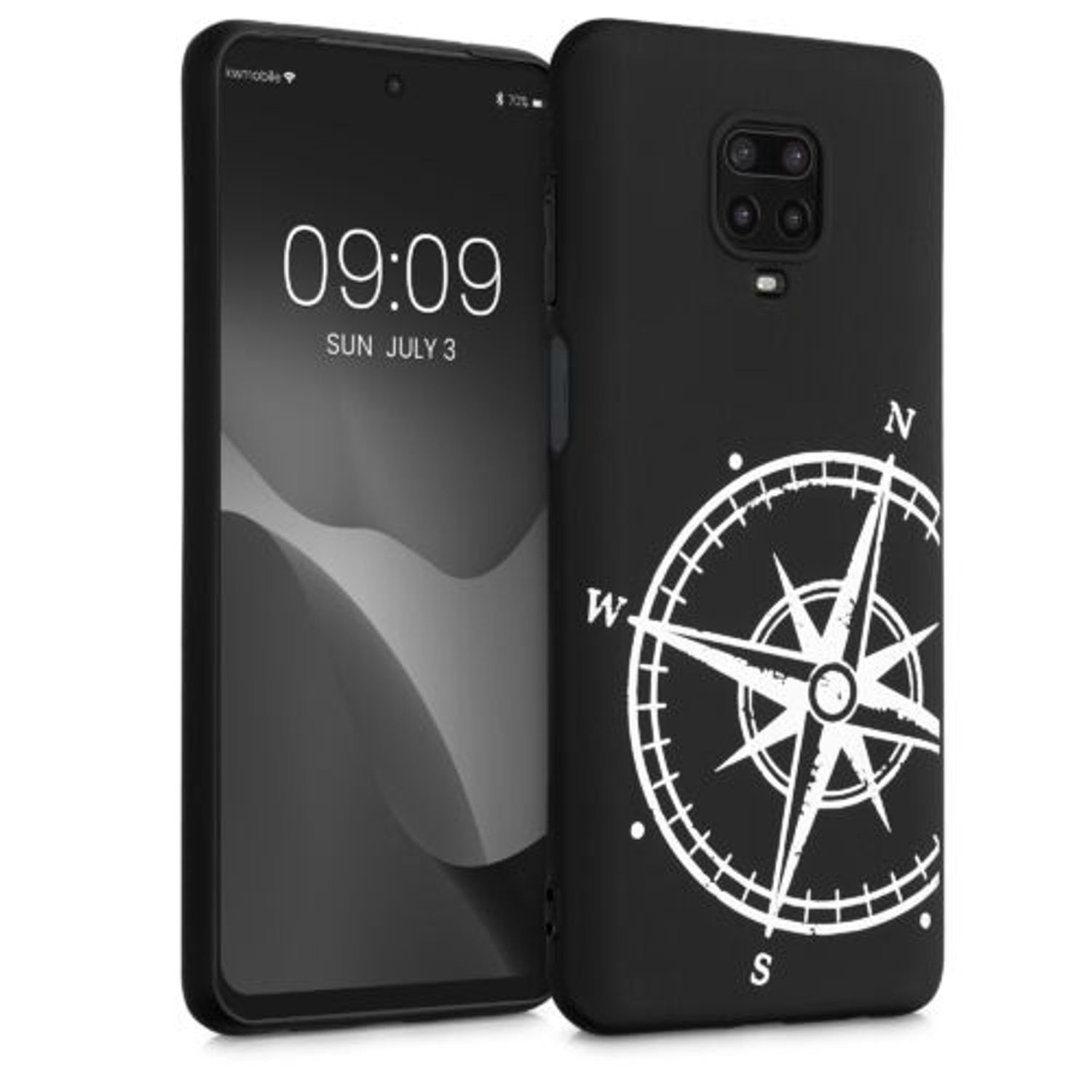 Husa pentru Xiaomi Redmi Note 9S/Redmi Note 9 Pro/Redmi Note 9 Pro Max, Silicon, Negru, 52150.04, Kwmobile fotografia produsului