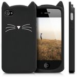 Husa pentru Apple iPhone 4/iPhone 4s, Silicon, Negru, 16131.02 fotografia produsului View 2 S