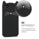 Husa pentru Apple iPhone 4/iPhone 4s, Silicon, Negru, 16131.02 fotografia produsului View 4 S