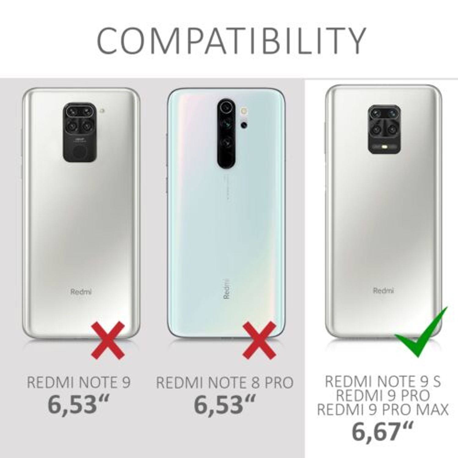 Husa pentru Xiaomi Redmi Note 9S/Redmi Note 9 Pro/Redmi Note 9 Pro Max, Silicon, Multicolor, 53148.02, Kwmobile fotografia produsului View 6 L