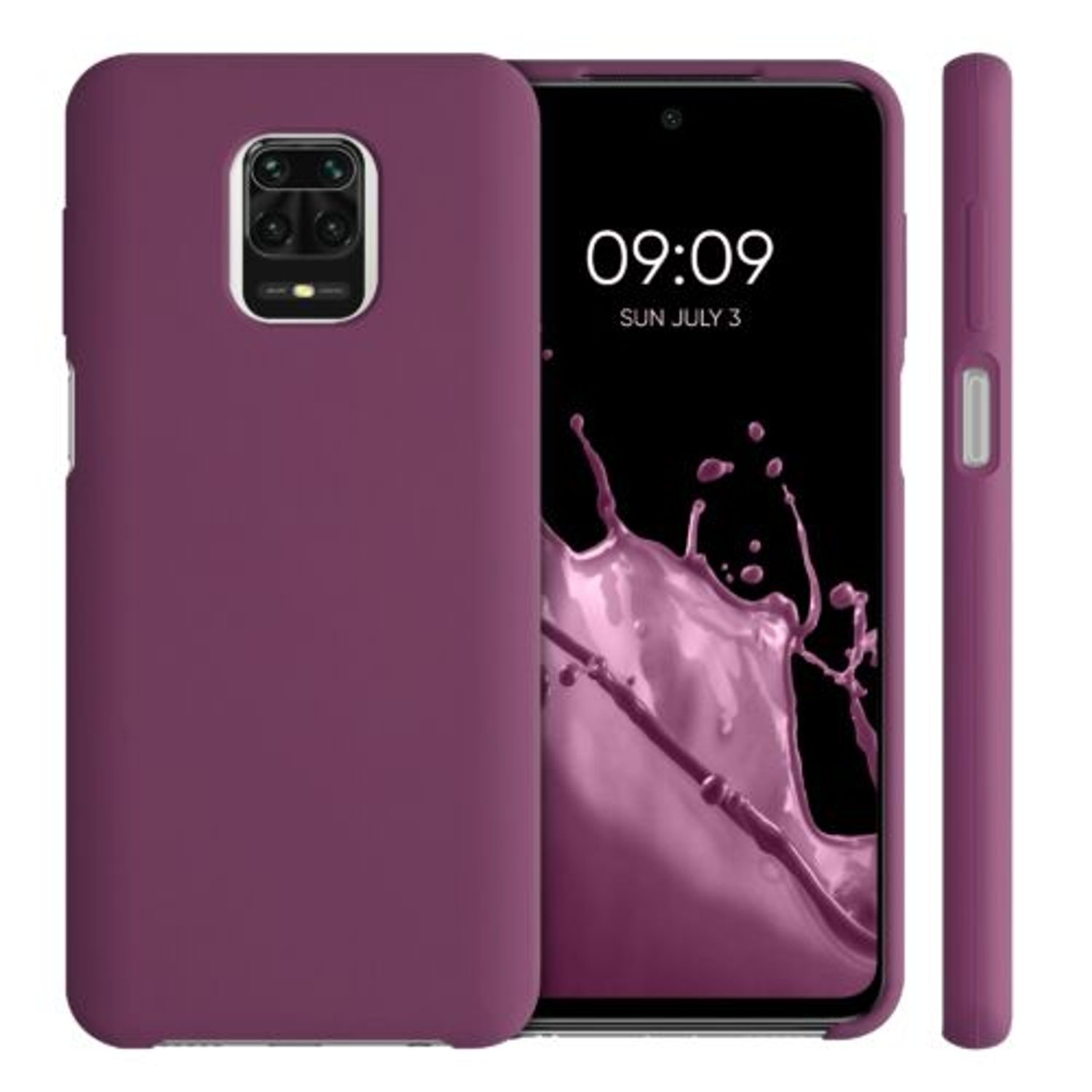 Husa pentru Xiaomi Redmi Note 9S/Redmi Note 9 Pro/Redmi Note 9 Pro Max, Silicon, Violet, 52141.187, Kwmobile fotografia produsului View 2 L