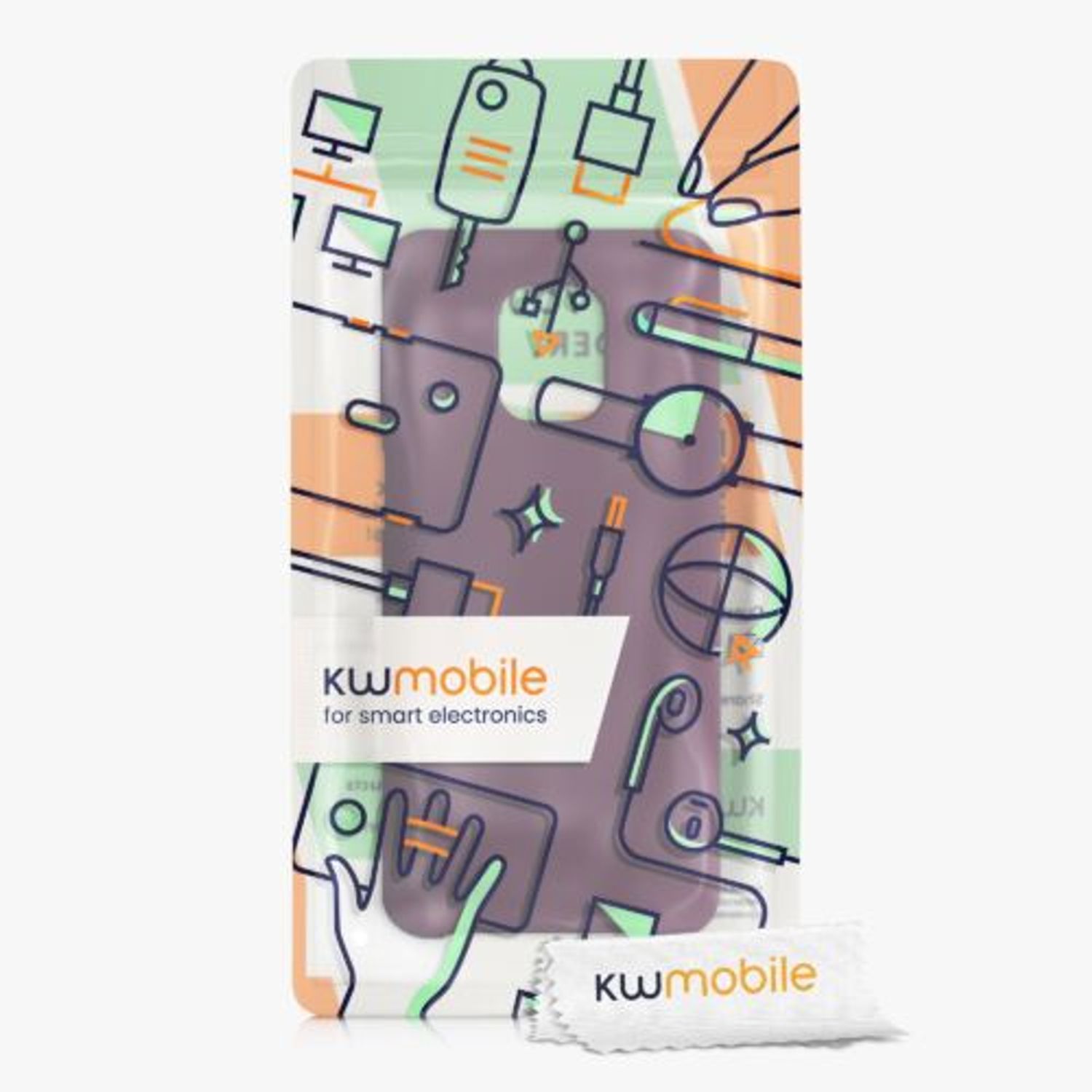 Husa pentru Xiaomi Redmi Note 9S/Redmi Note 9 Pro/Redmi Note 9 Pro Max, Silicon, Violet, 52141.187, Kwmobile fotografia produsului View 4 L