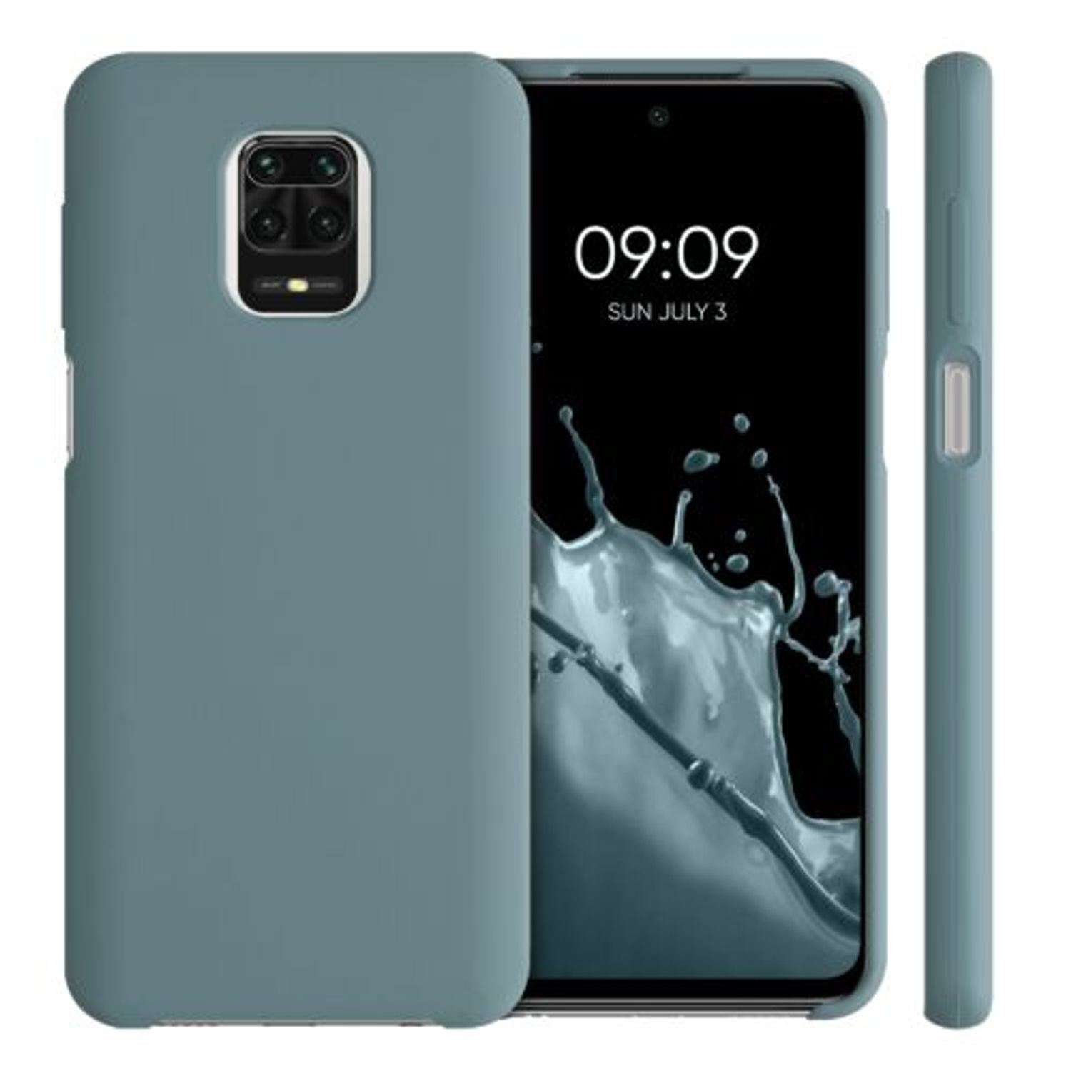 Husa pentru Xiaomi Redmi Note 9S/Redmi Note 9 Pro/Redmi Note 9 Pro Max, Silicon, Verde, 52141.207, Kwmobile fotografia produsului View 2 L