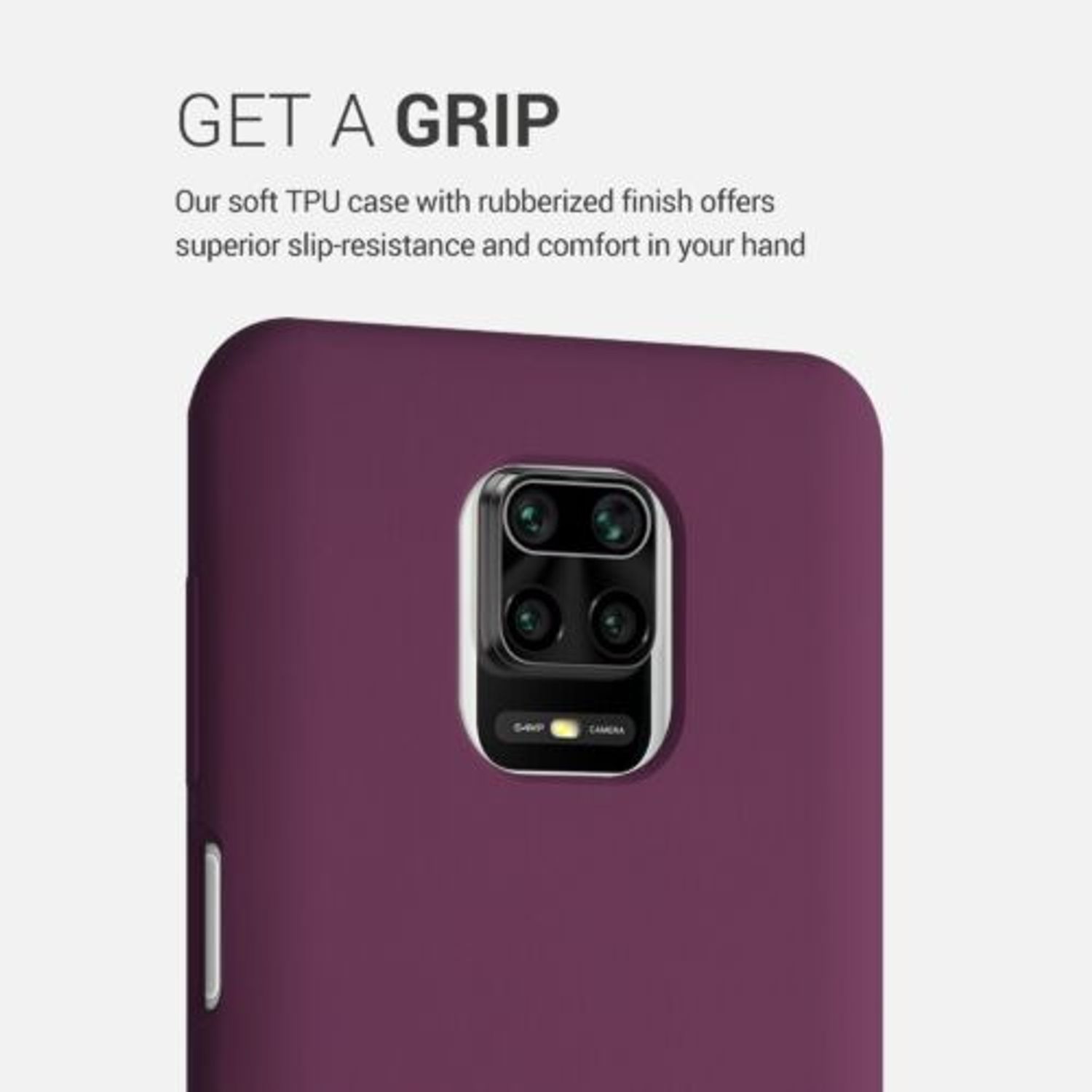 Husa pentru Xiaomi Redmi Note 9S/Redmi Note 9 Pro/Redmi Note 9 Pro Max, Silicon, Violet, 52141.187, Kwmobile fotografia produsului View 5 L
