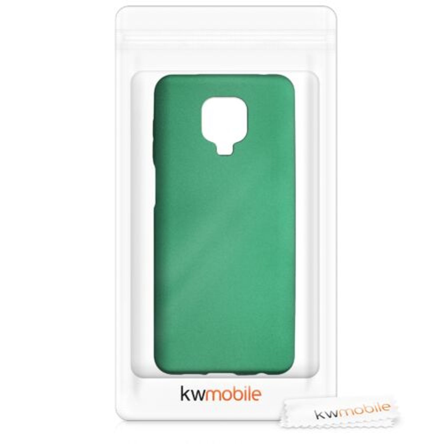 Husa pentru Xiaomi Redmi Note 9S/Redmi Note 9 Pro/Redmi Note 9 Pro Max, Silicon, Verde, 52142.170, Kwmobile fotografia produsului View 7 L