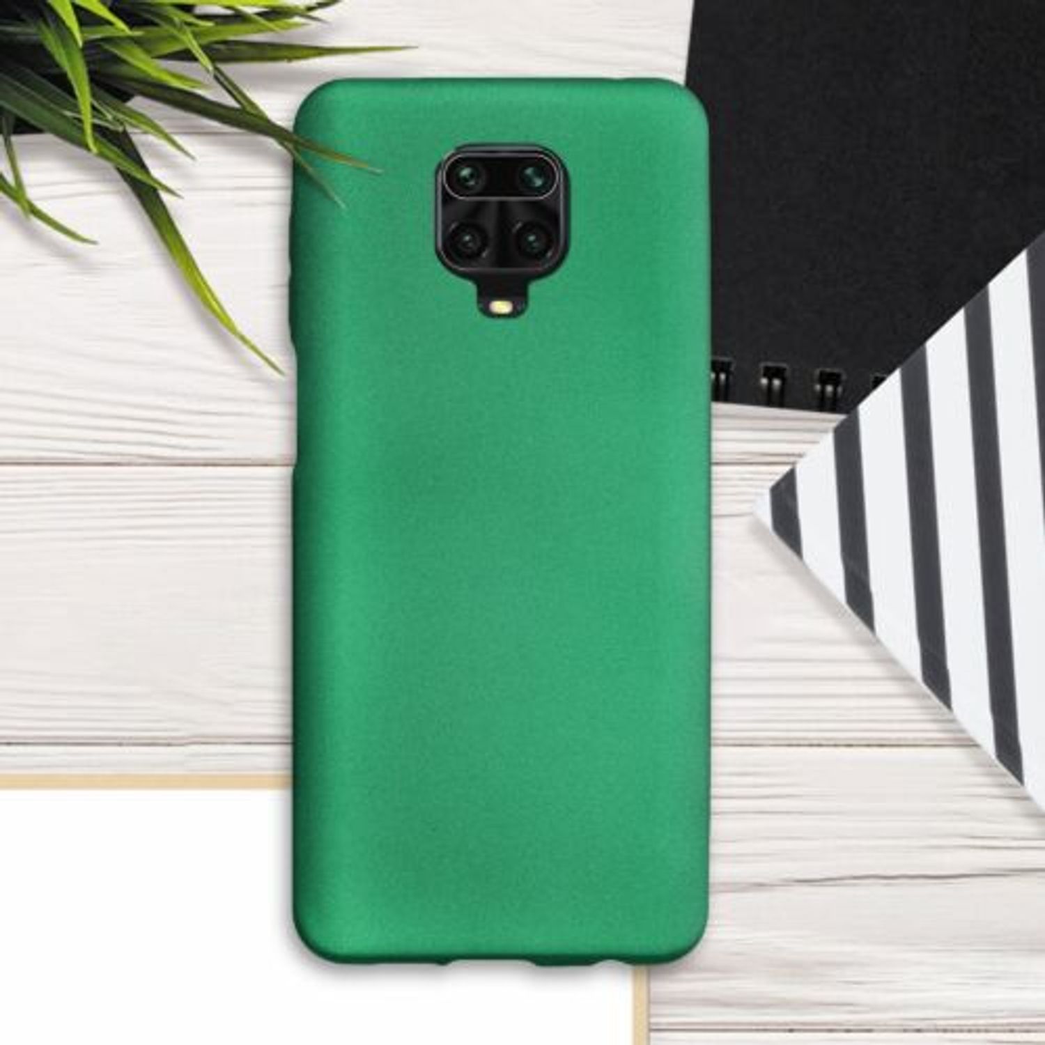 Husa pentru Xiaomi Redmi Note 9S/Redmi Note 9 Pro/Redmi Note 9 Pro Max, Silicon, Verde, 52142.170, Kwmobile fotografia produsului View 5 L