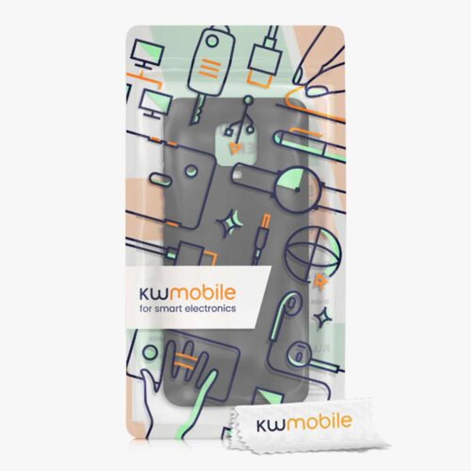 Husa pentru Xiaomi Redmi Note 9S/Redmi Note 9 Pro/Redmi Note 9 Pro Max, Silicon, Negru, 56562.01, Kwmobile fotografia produsului View 6 L