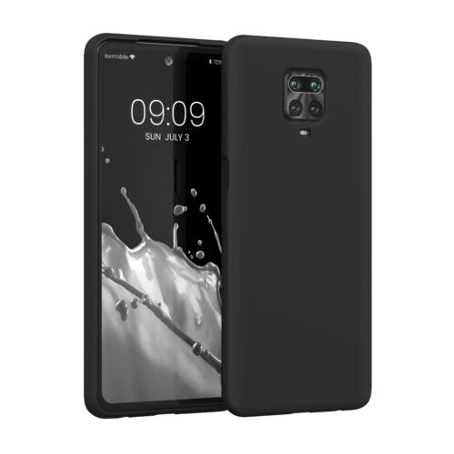 Husa pentru Xiaomi Redmi Note 9S/Redmi Note 9 Pro/Redmi Note 9 Pro Max, Silicon, Negru, 56562.01, Kwmobile fotografia produsului