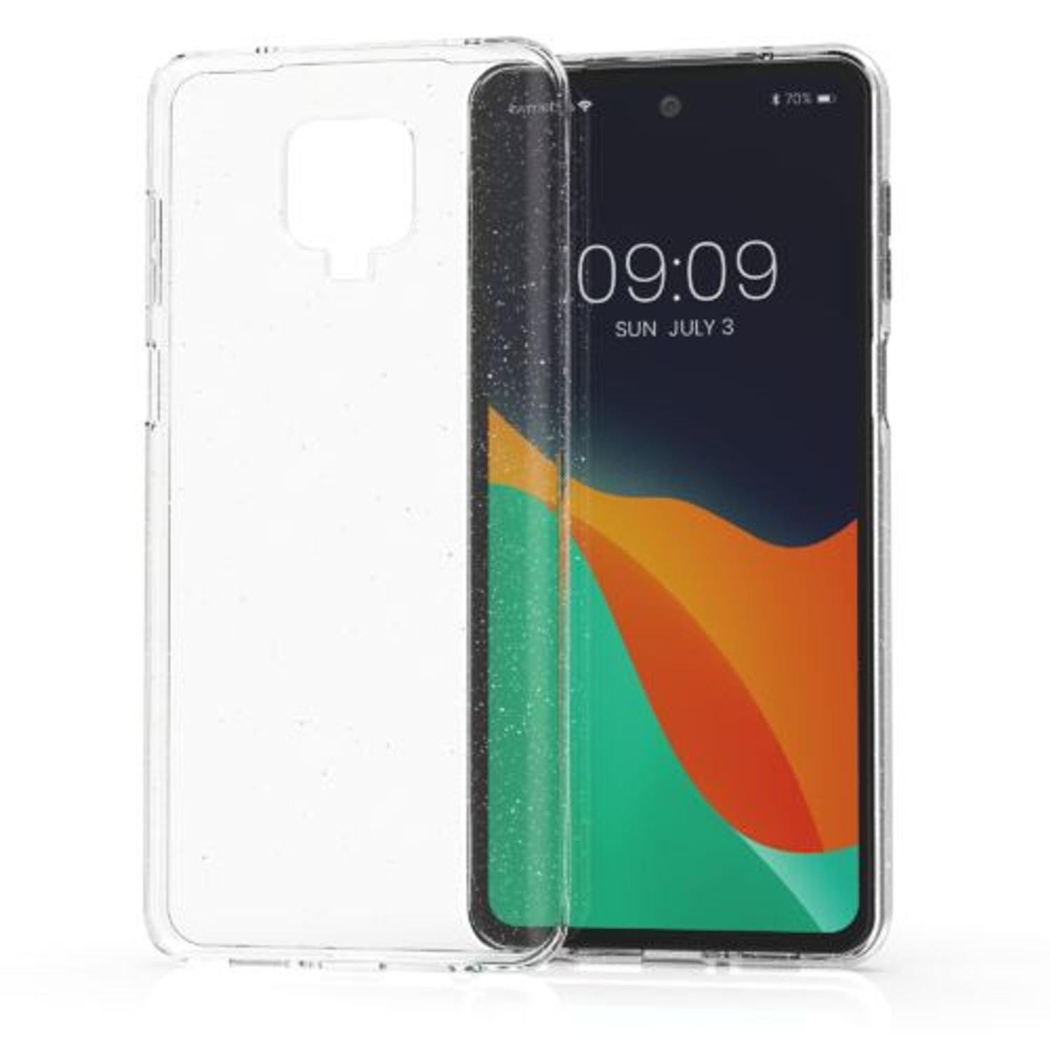 Husa pentru Xiaomi Redmi Note 9S/Redmi Note 9 Pro/Redmi Note 9 Pro Max, Silicon, Transparent, 56833.01, Kwmobile fotografia produsului View 15 L