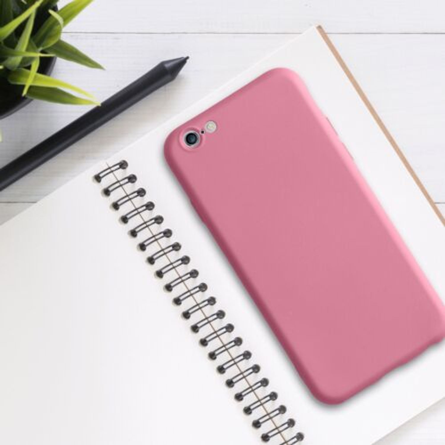 Husa pentru Apple iPhone 6/iPhone 6s, Silicon, Roz, 49980.212 fotografia produsului View 3 L
