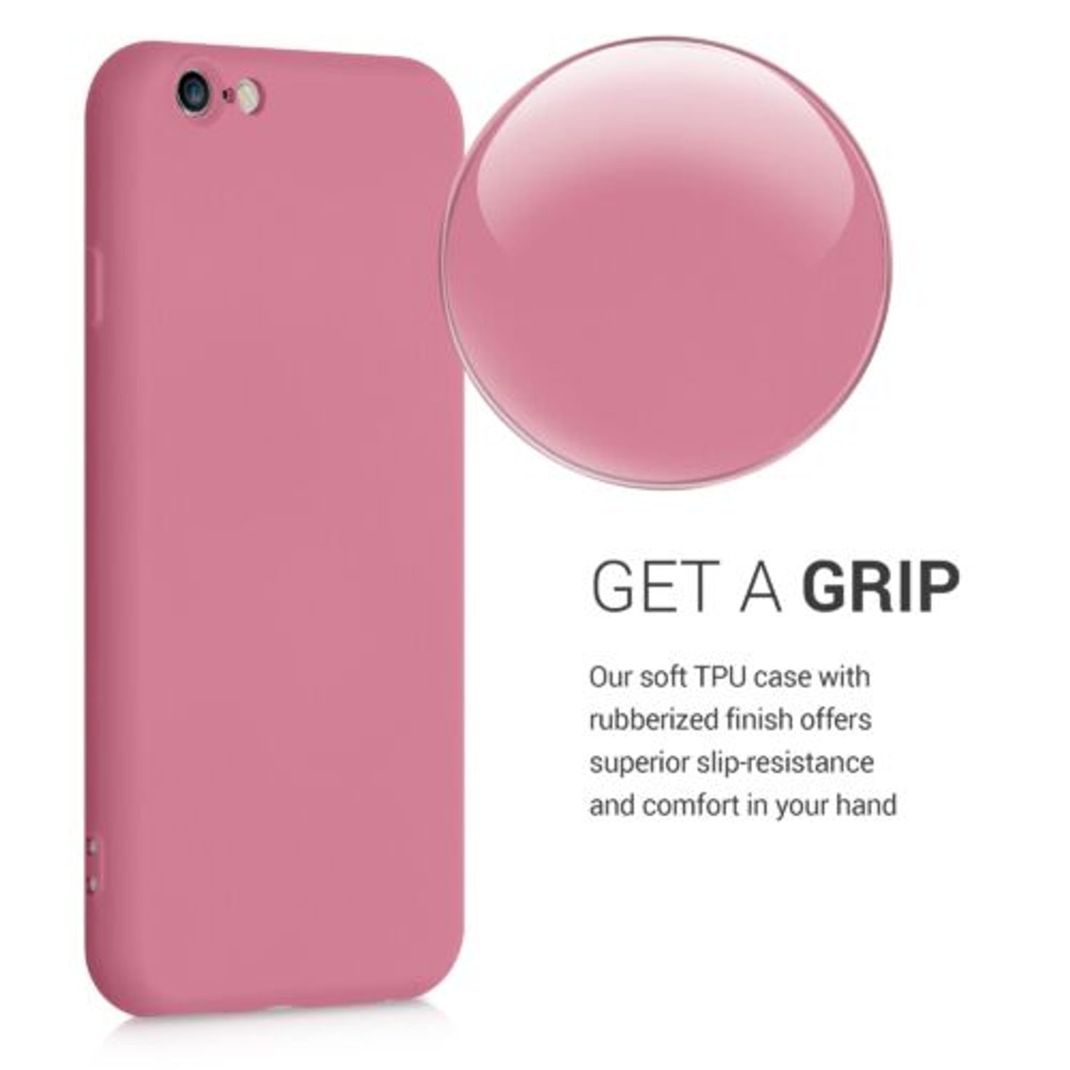 Husa pentru Apple iPhone 6/iPhone 6s, Silicon, Roz, 49980.212 fotografia produsului View 5 L