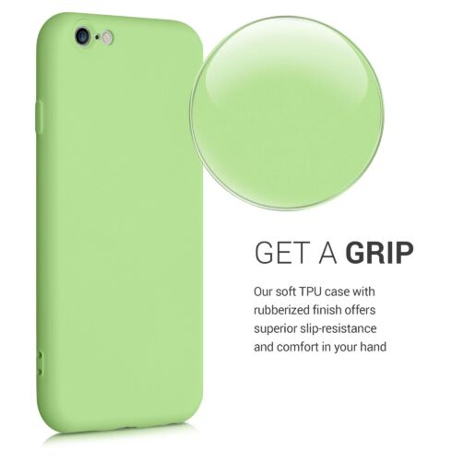 Husa pentru Apple iPhone 6/iPhone 6s, Silicon, Verde, 49980.214 fotografia produsului View 5 L