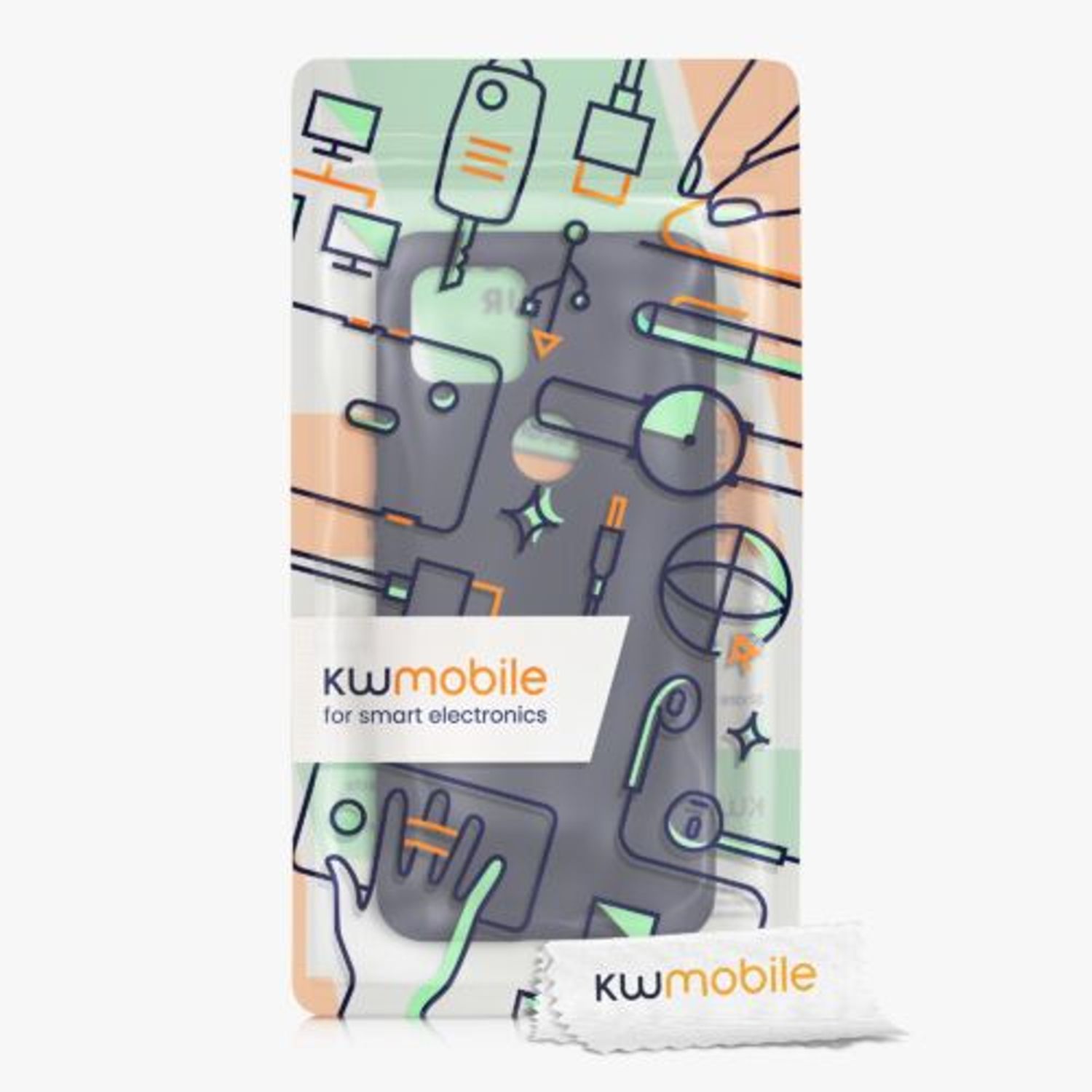 Husa Kwmobile pentru Google Pixel 5a (2021), Silicon, Albastru, 55864.71 fotografia produsului View 6 L