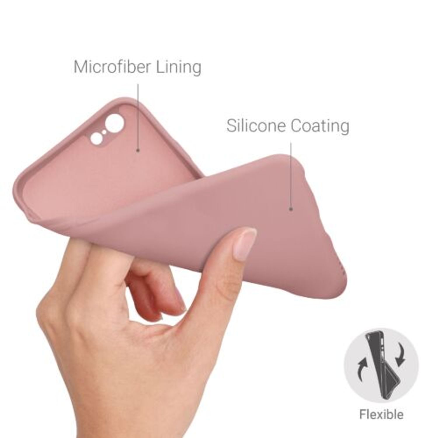 Husa pentru Apple iPhone 6/iPhone 6s, Silicon, Roz, 49980.193 fotografia produsului View 4 L
