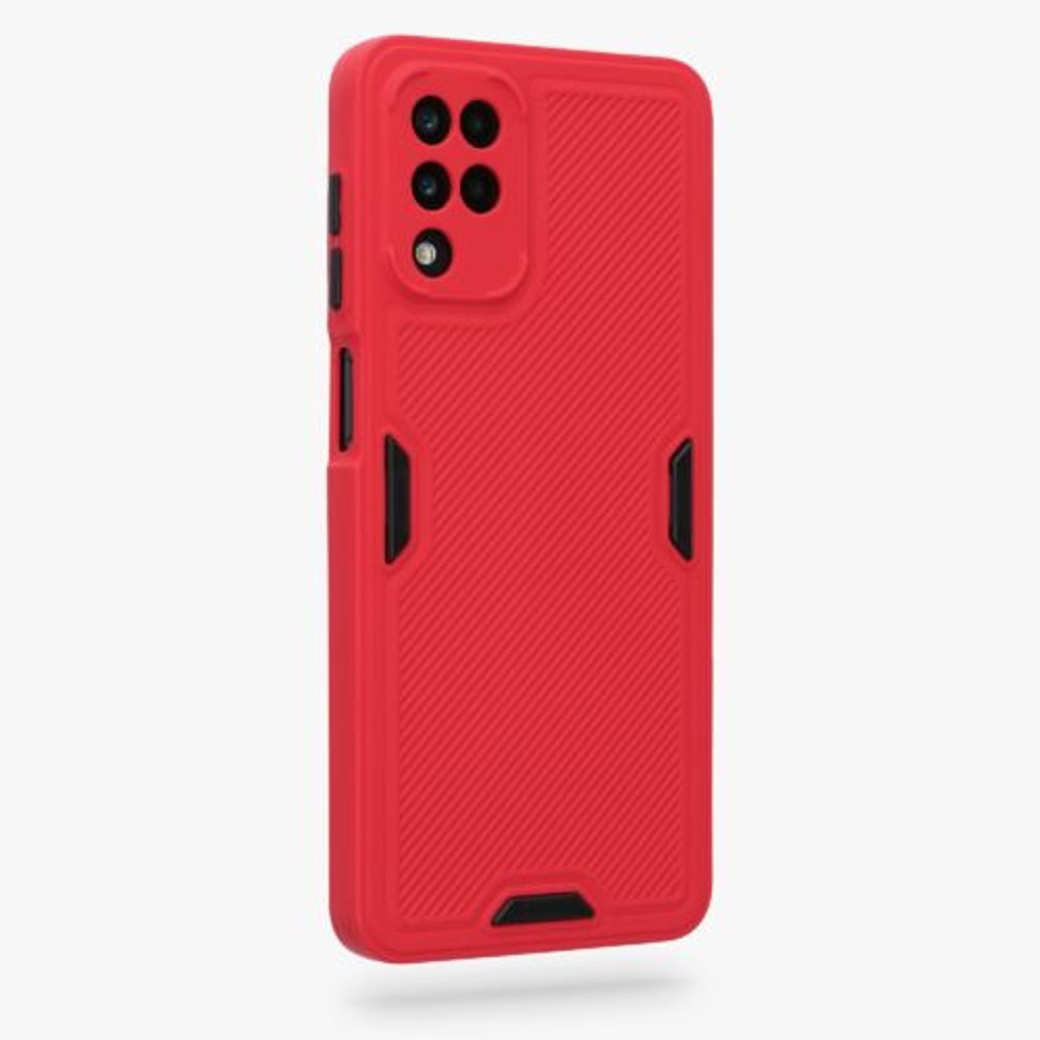 Husa Kwmobile pentru Samsung Galaxy A12, Silicon, Rosu, 56514.09 fotografia produsului View 2 L