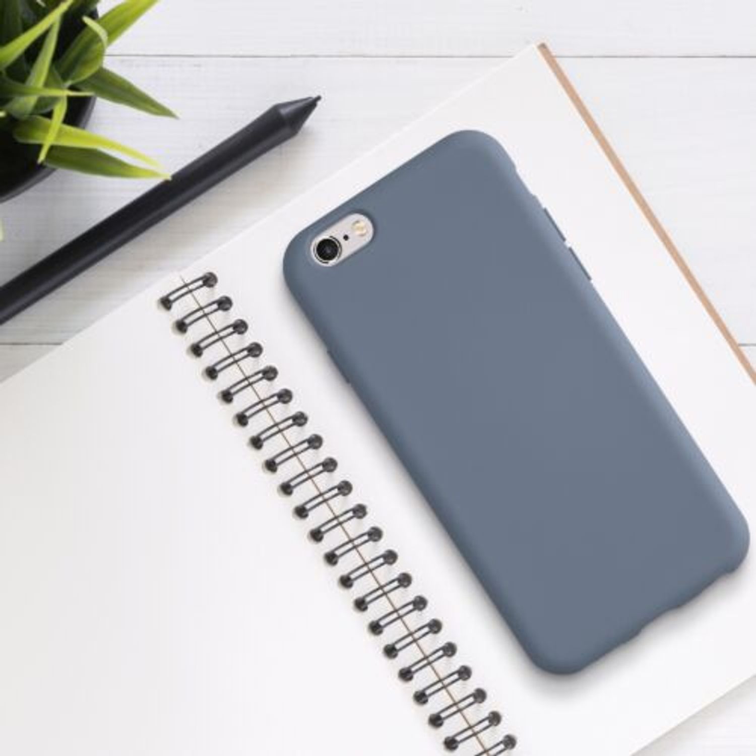 Husa pentru Apple iPhone 6/iPhone 6s, Silicon, Albastru, 49980.12 fotografia produsului View 3 L