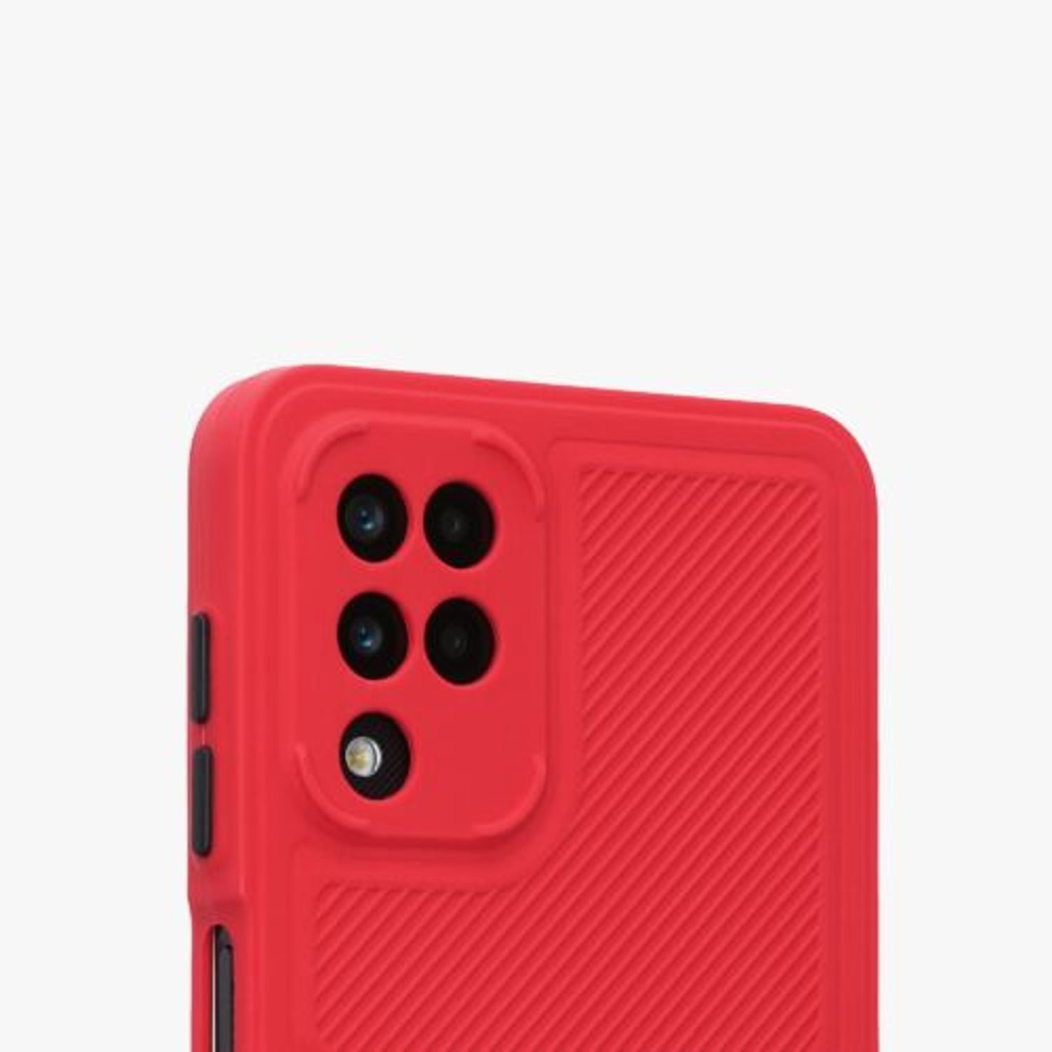 Husa Kwmobile pentru Samsung Galaxy A12, Silicon, Rosu, 56514.09 fotografia produsului View 6 L