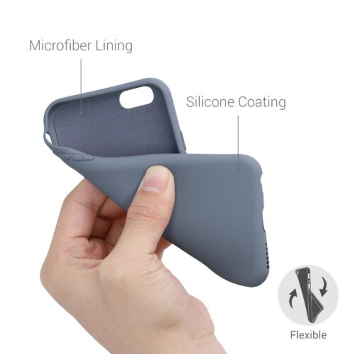 Husa pentru Apple iPhone 6/iPhone 6s, Silicon, Albastru, 49980.12 fotografia produsului View 4 L