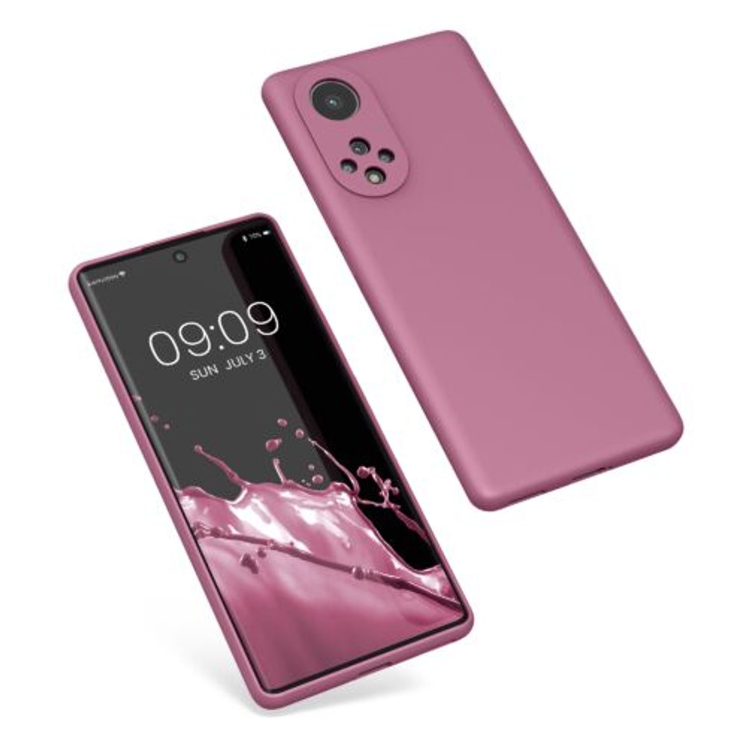 Husa Kwmobile pentru Huawei nova 9, Silicon, Violet, 56632.167 fotografia produsului
