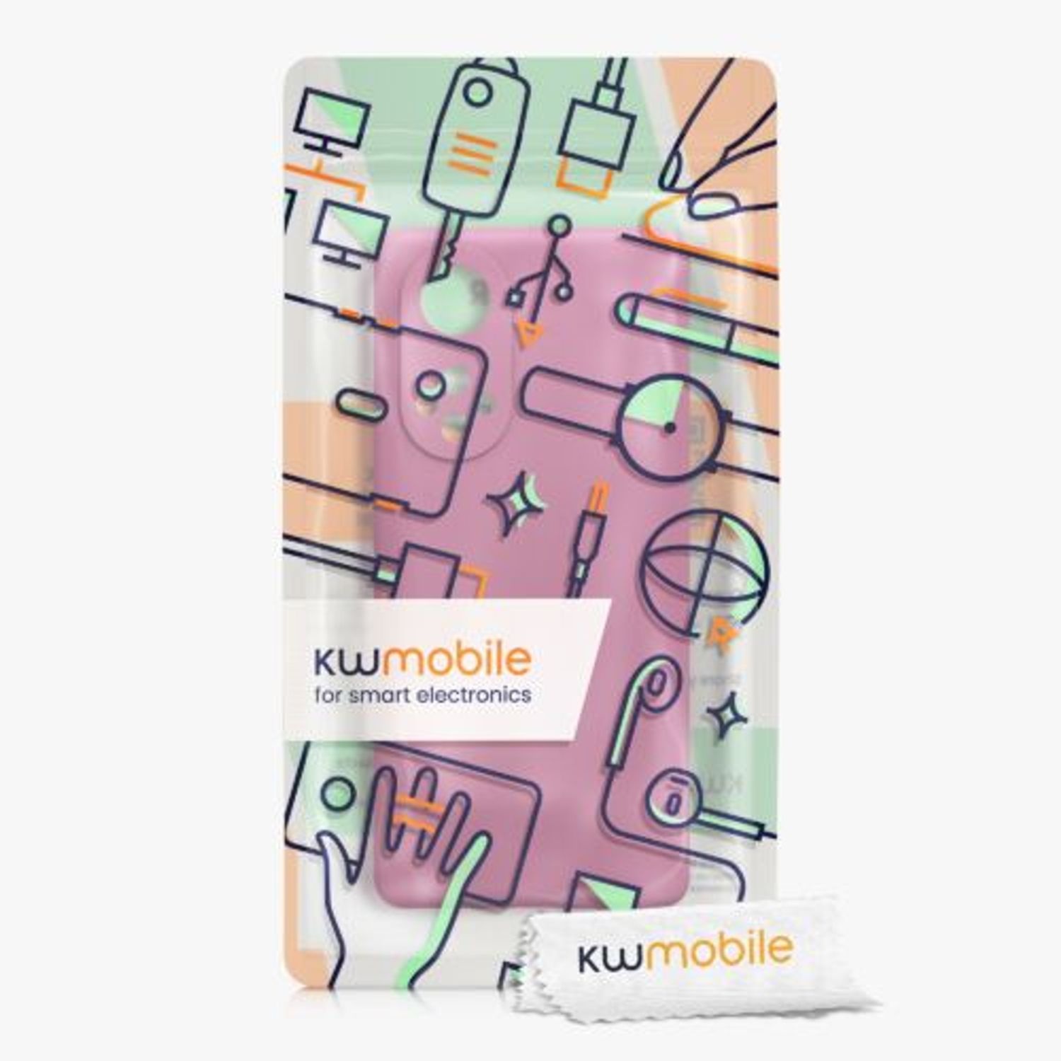 Husa Kwmobile pentru Huawei nova 9, Silicon, Violet, 56632.167 fotografia produsului View 6 L
