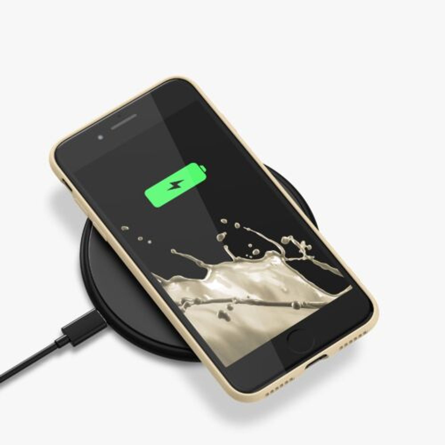 Husa Kwmobile pentru Apple iPhone 8/iPhone 7/iPhone SE 2, Silicon, Crem, 49979.210 fotografia produsului View 10 L