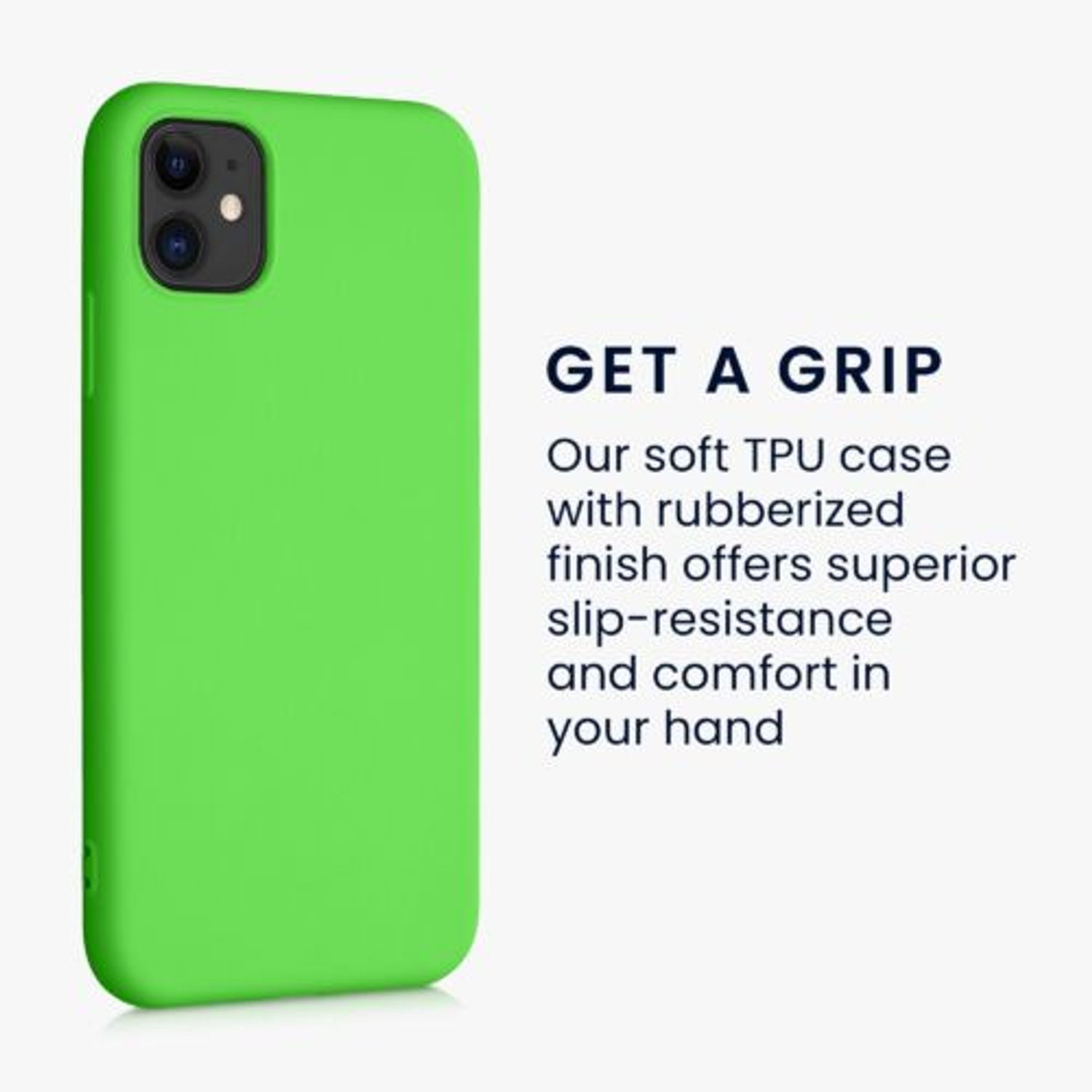 Husa Kwmobile pentru Apple iPhone 11, Silicon, Verde, 50791.159 fotografia produsului View 4 L