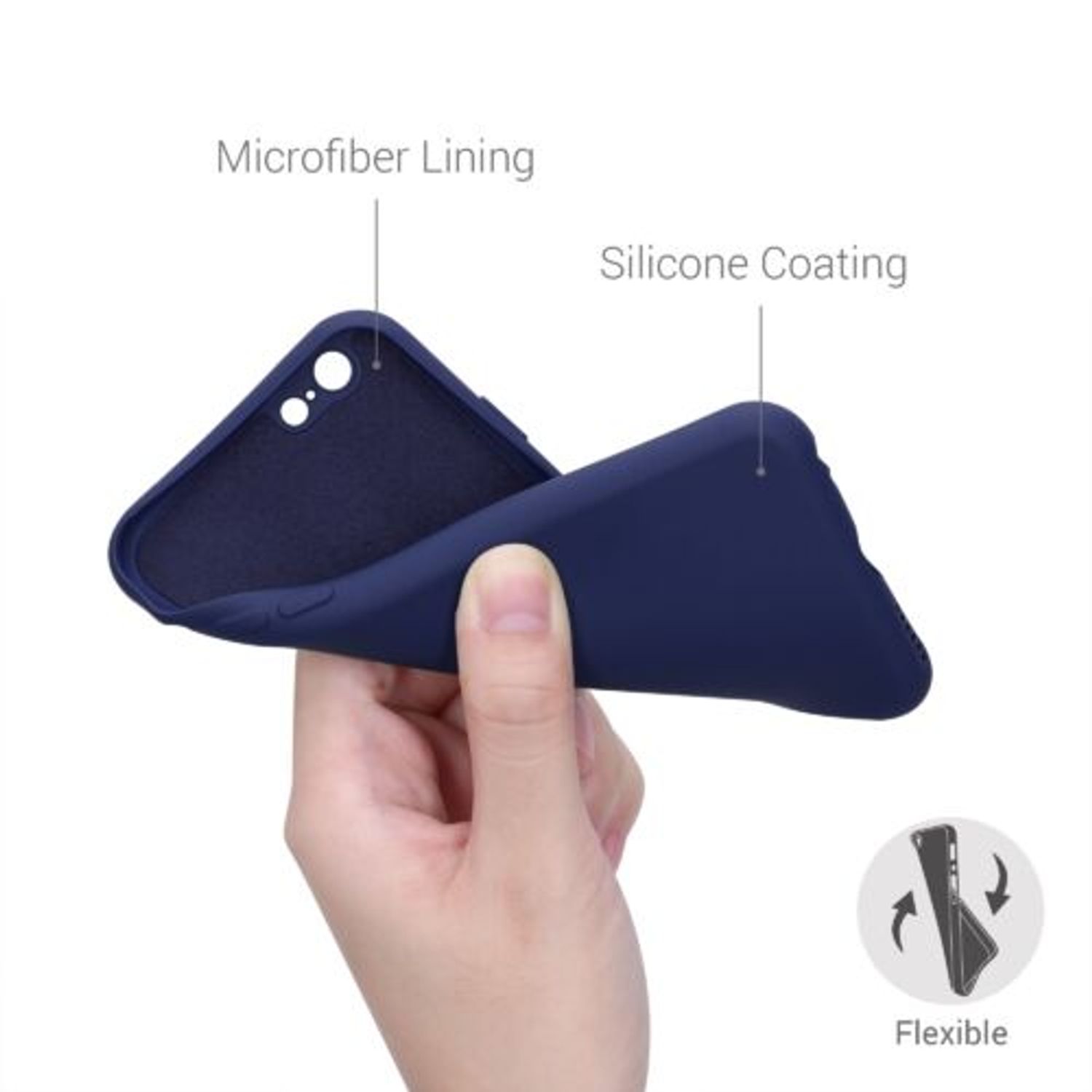 Husa pentru Apple iPhone 6/iPhone 6s, Silicon, Albastru, 49980.186 fotografia produsului View 4 L