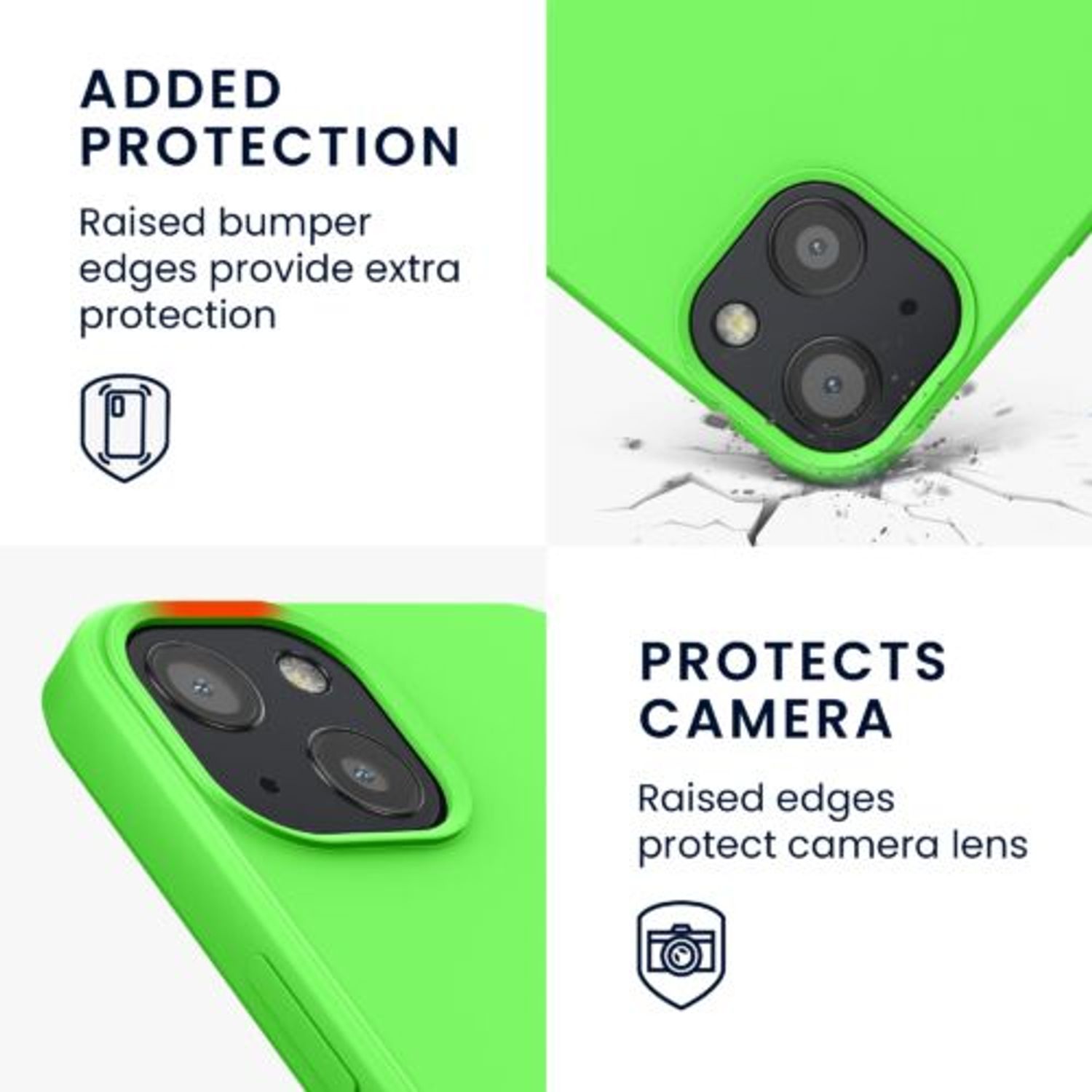 Husa Kwmobile pentru Apple iPhone 13, Silicon, Verde, 55948.159 fotografia produsului View 7 L
