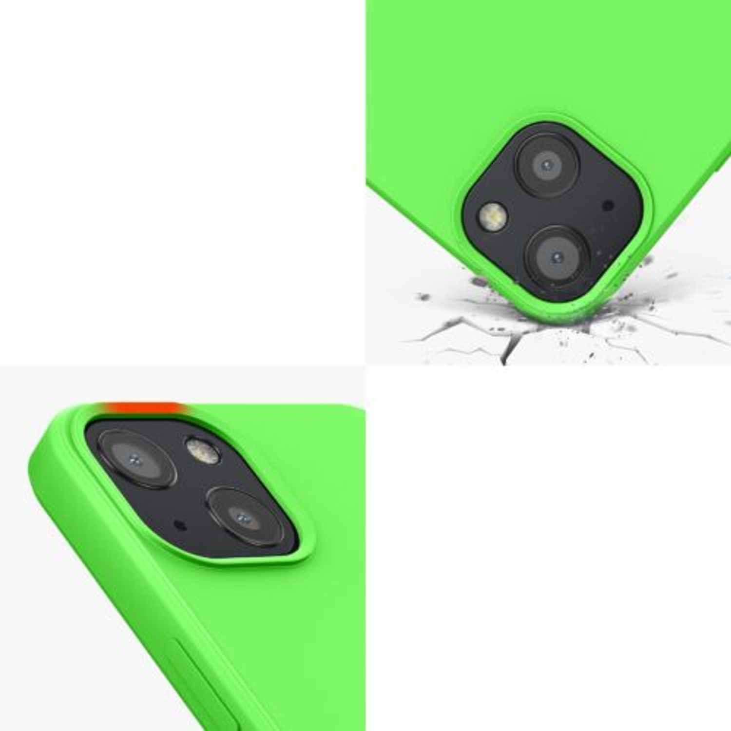 Husa Kwmobile pentru Apple iPhone 13, Silicon, Verde, 55948.159 fotografia produsului View 3 L