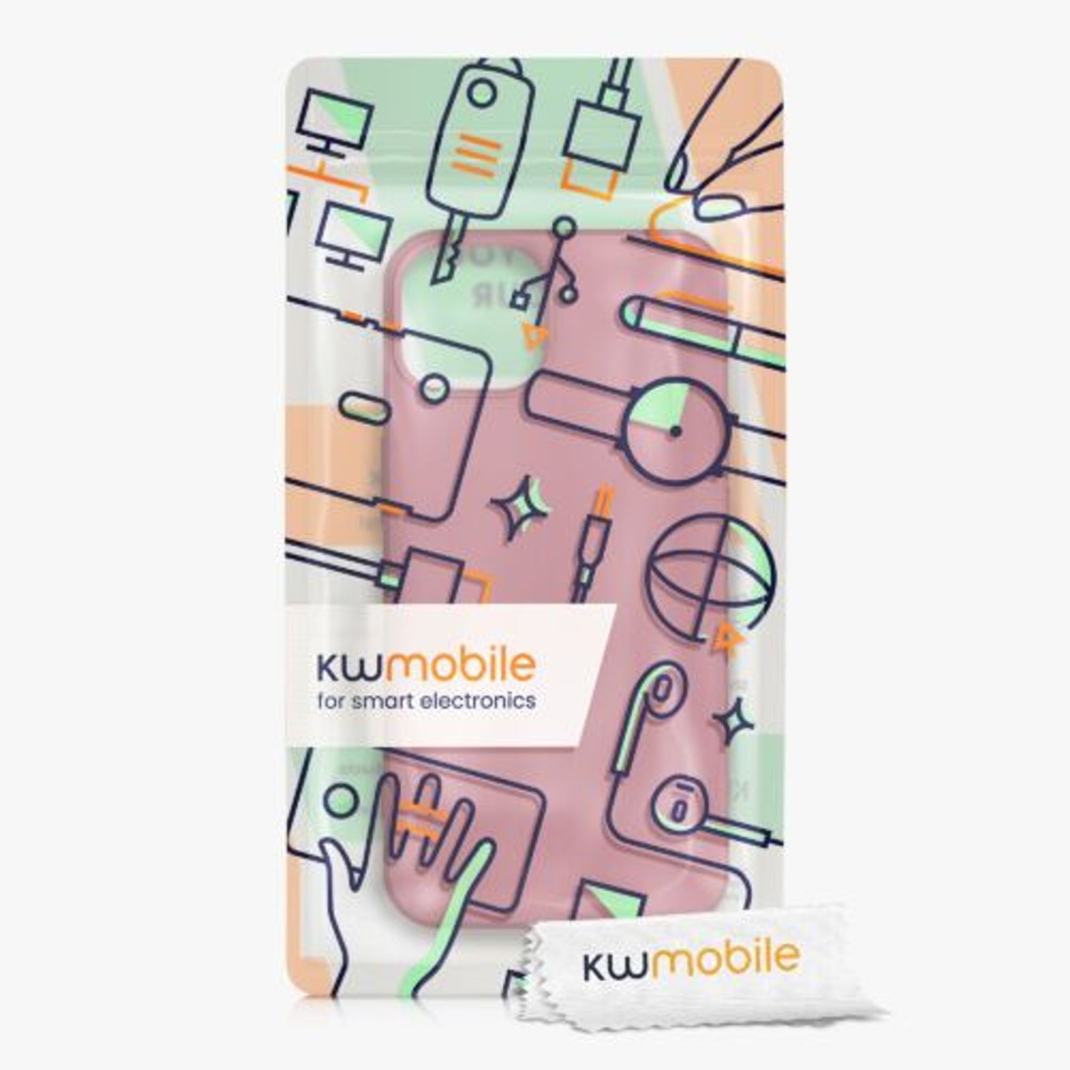 Husa Kwmobile pentru Apple iPhone 13, Silicon, Roz, 55948.193 fotografia produsului View 7 L